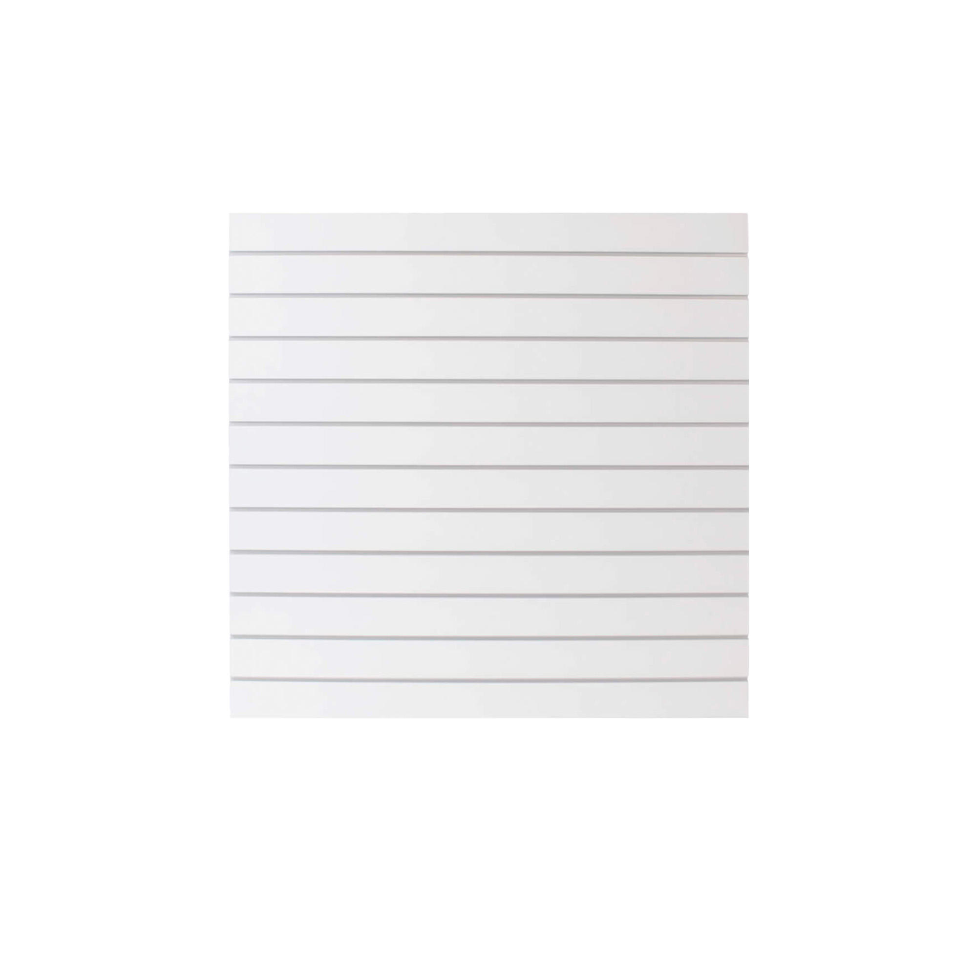 Rillepanel 120x120h cm med alu profiler, 18 mm MDF, Hvid