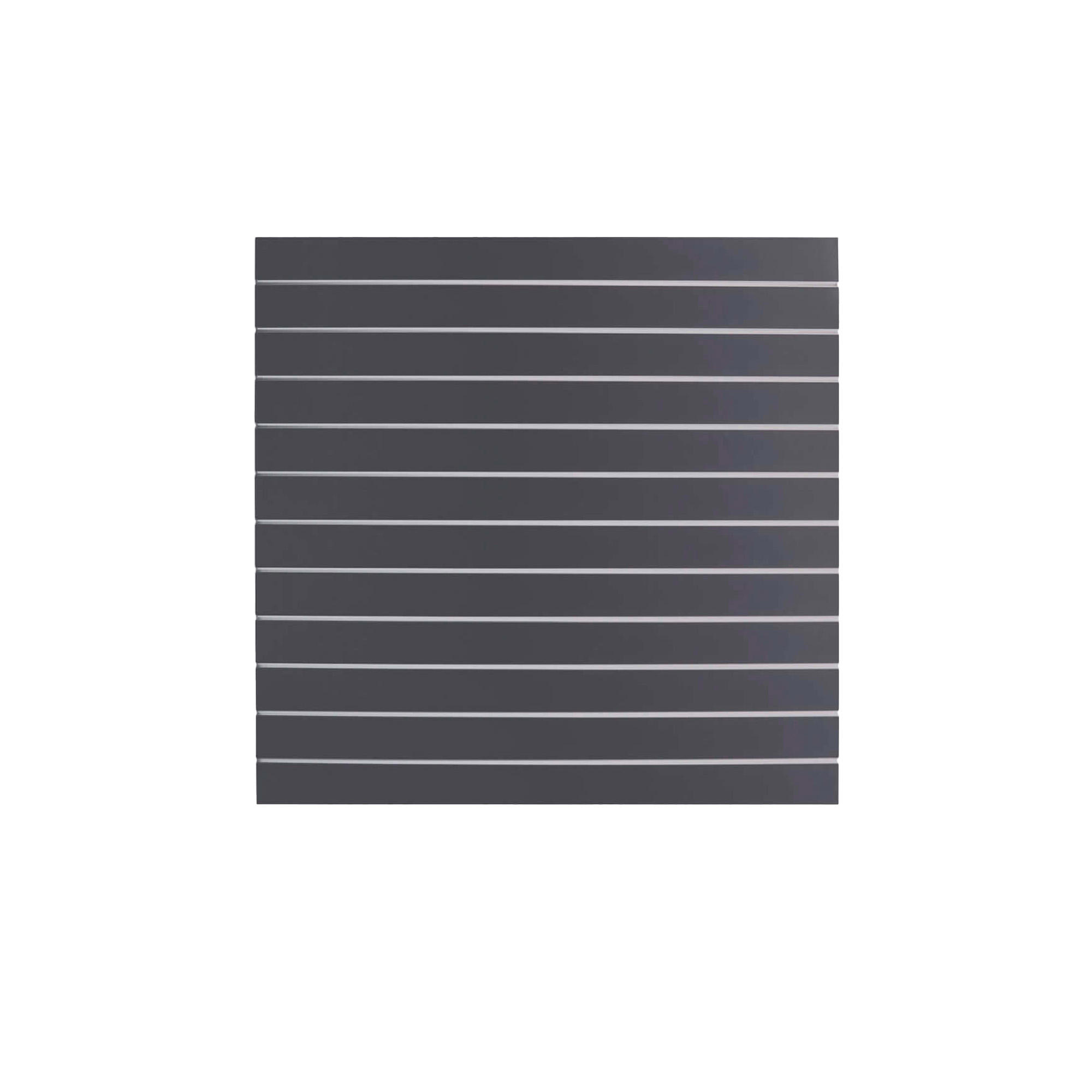Rillepanel 120x120h cm med alu profiler, 18 mm MDF, Antracit