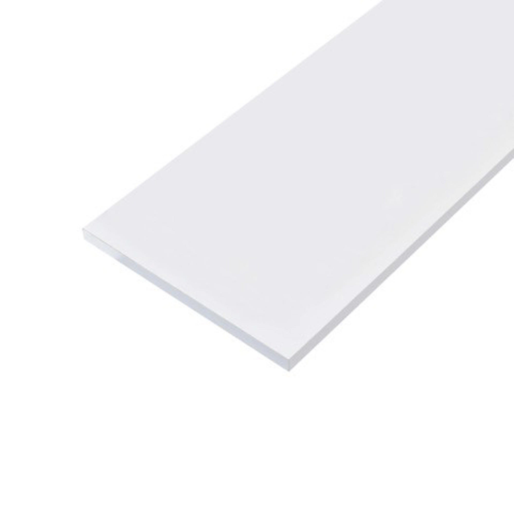 Hylde 30x100 cm, hvid, Hvid