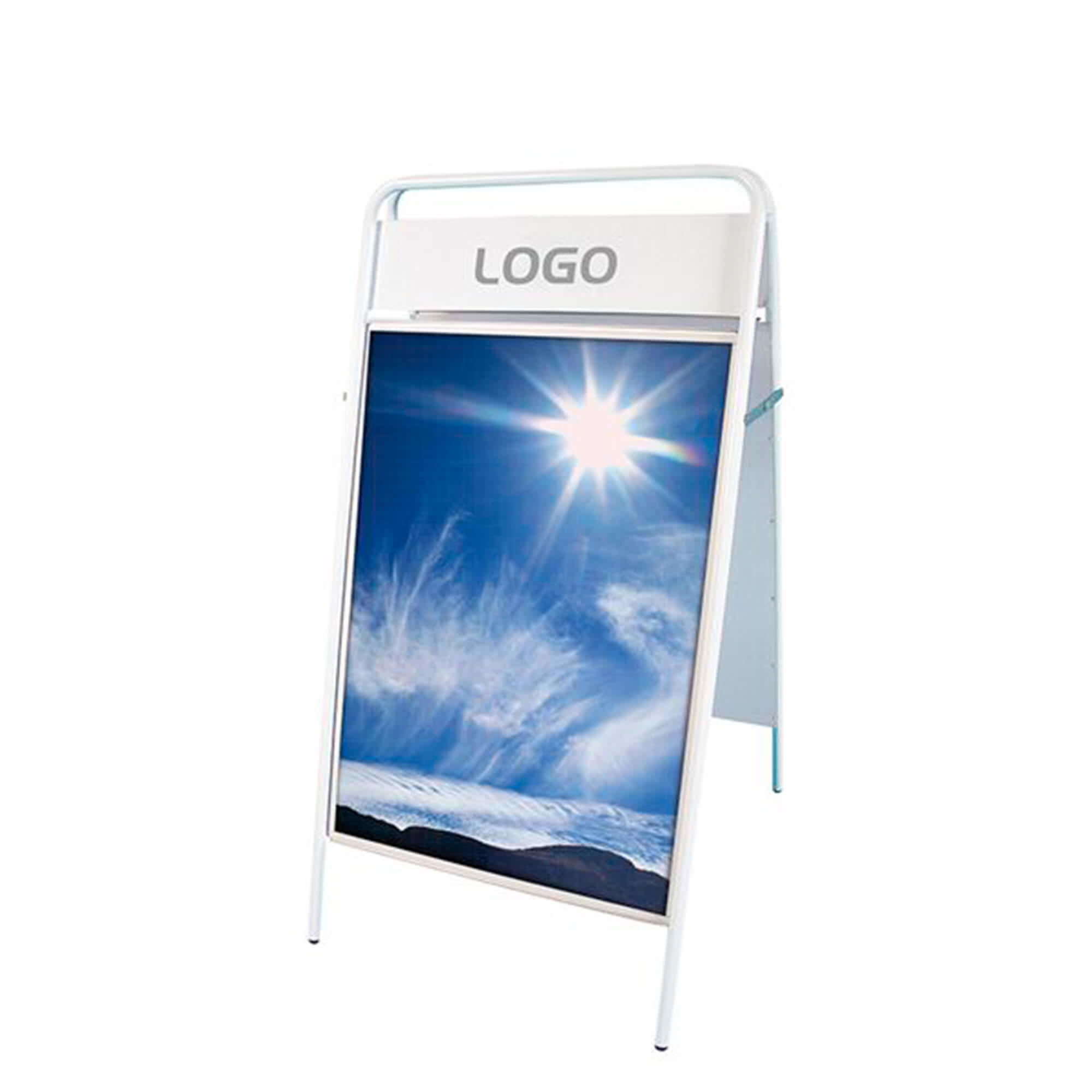 Gadeskilt Expo, 70x100 cm, hvid, Hvid