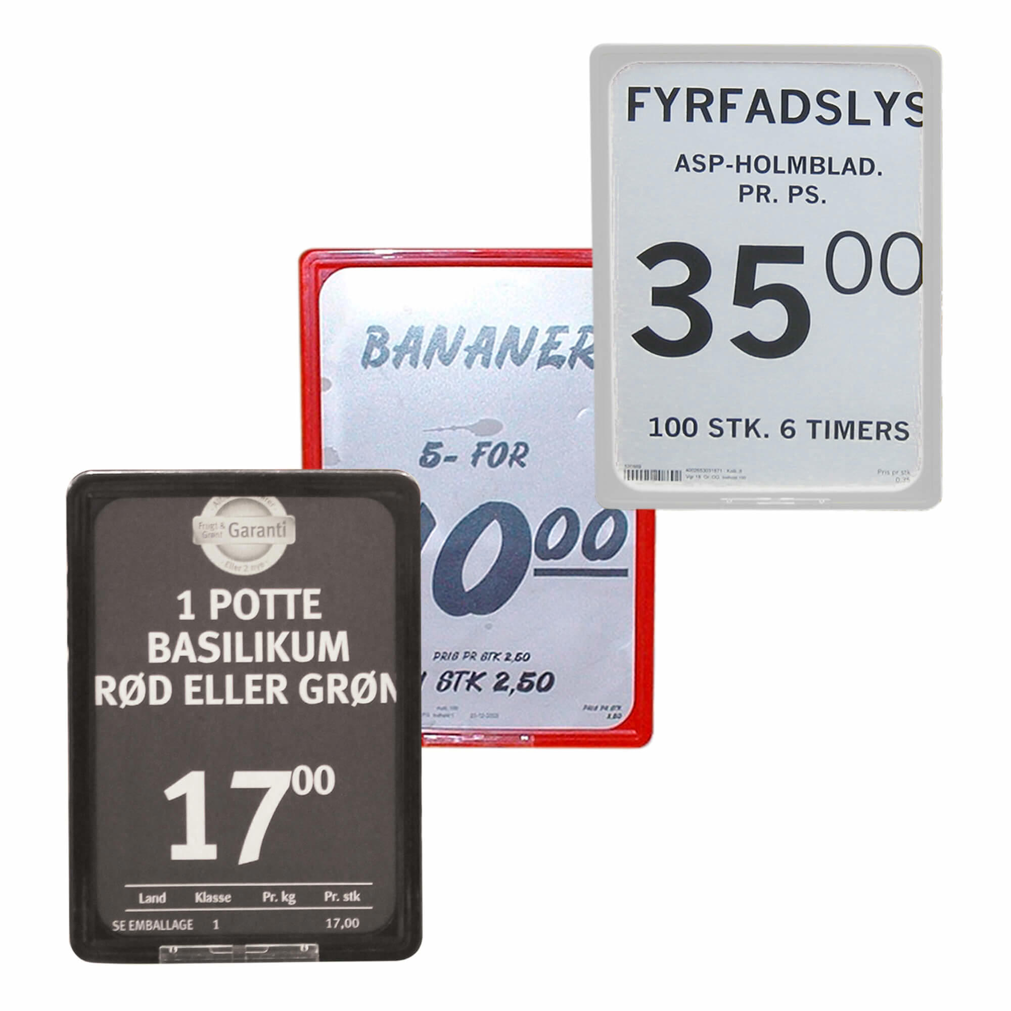 Skilteramme A4, sort - 10 stk., Sort