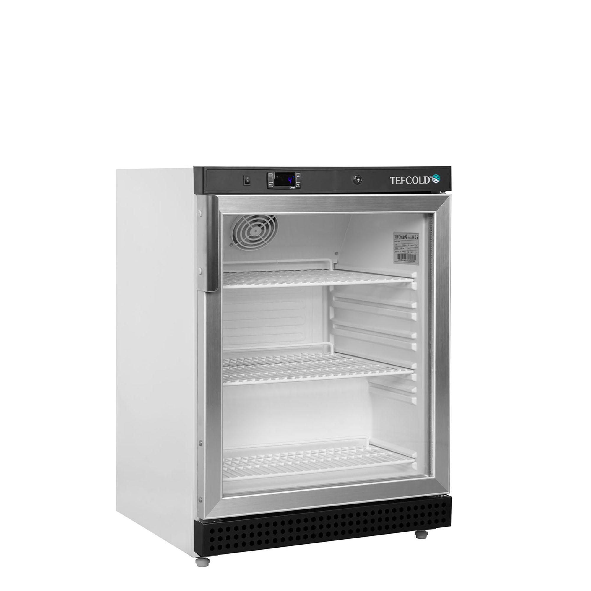 Display køleskabe Tefcold UR200G Hvid/Sort/stål