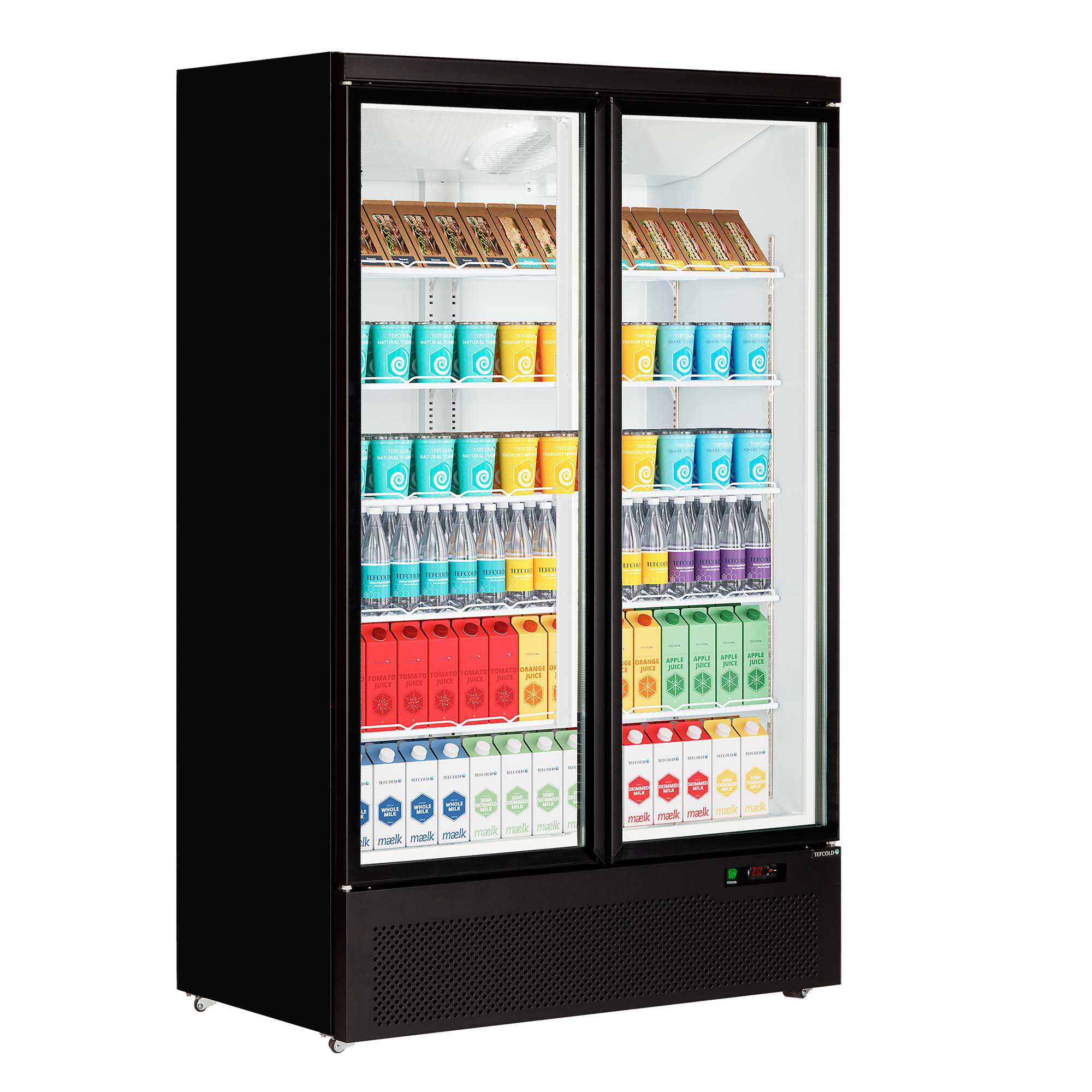 Displaykøler Tefcold Atom Maxi C2DB Sort