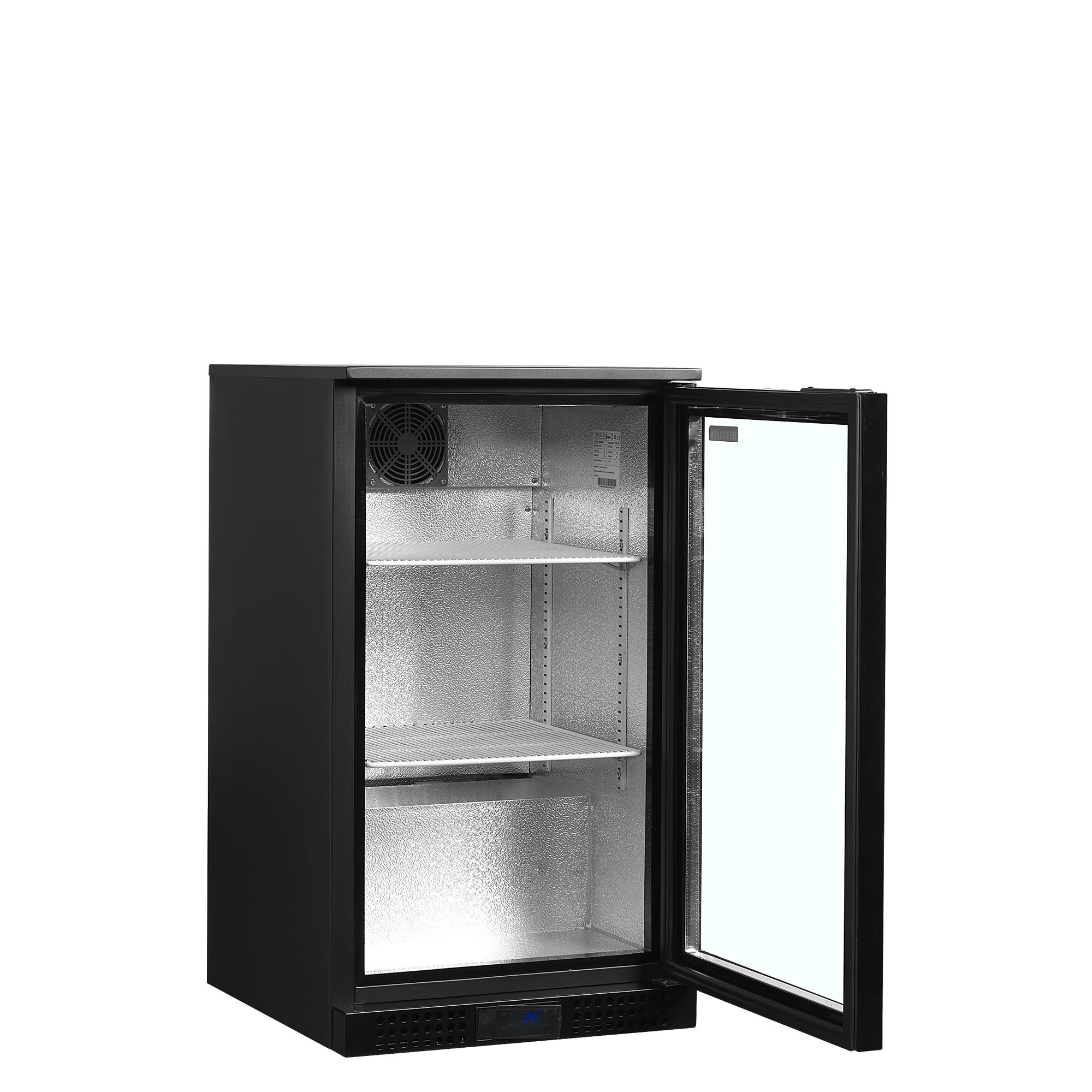 Bar køleskab Tefcold DB106H, Sort