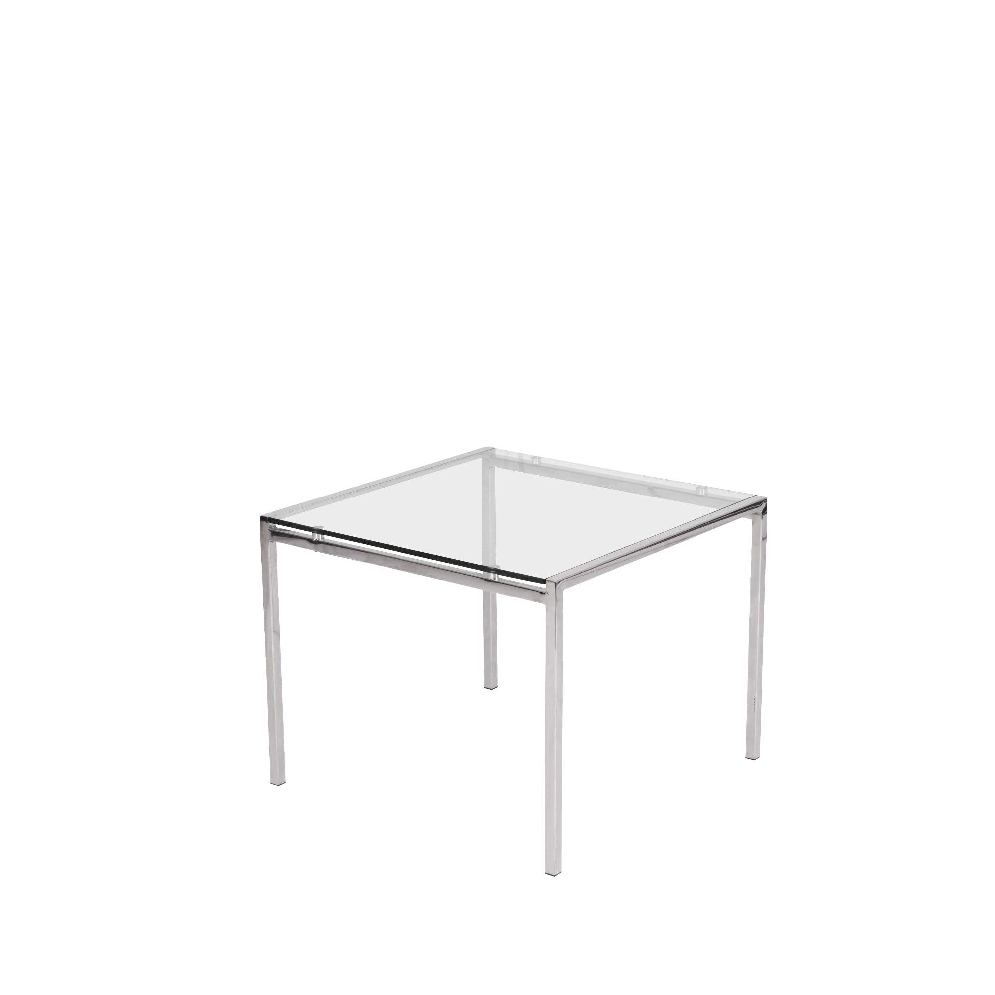 Lavt bord 60x60 cm i glas, Chicago