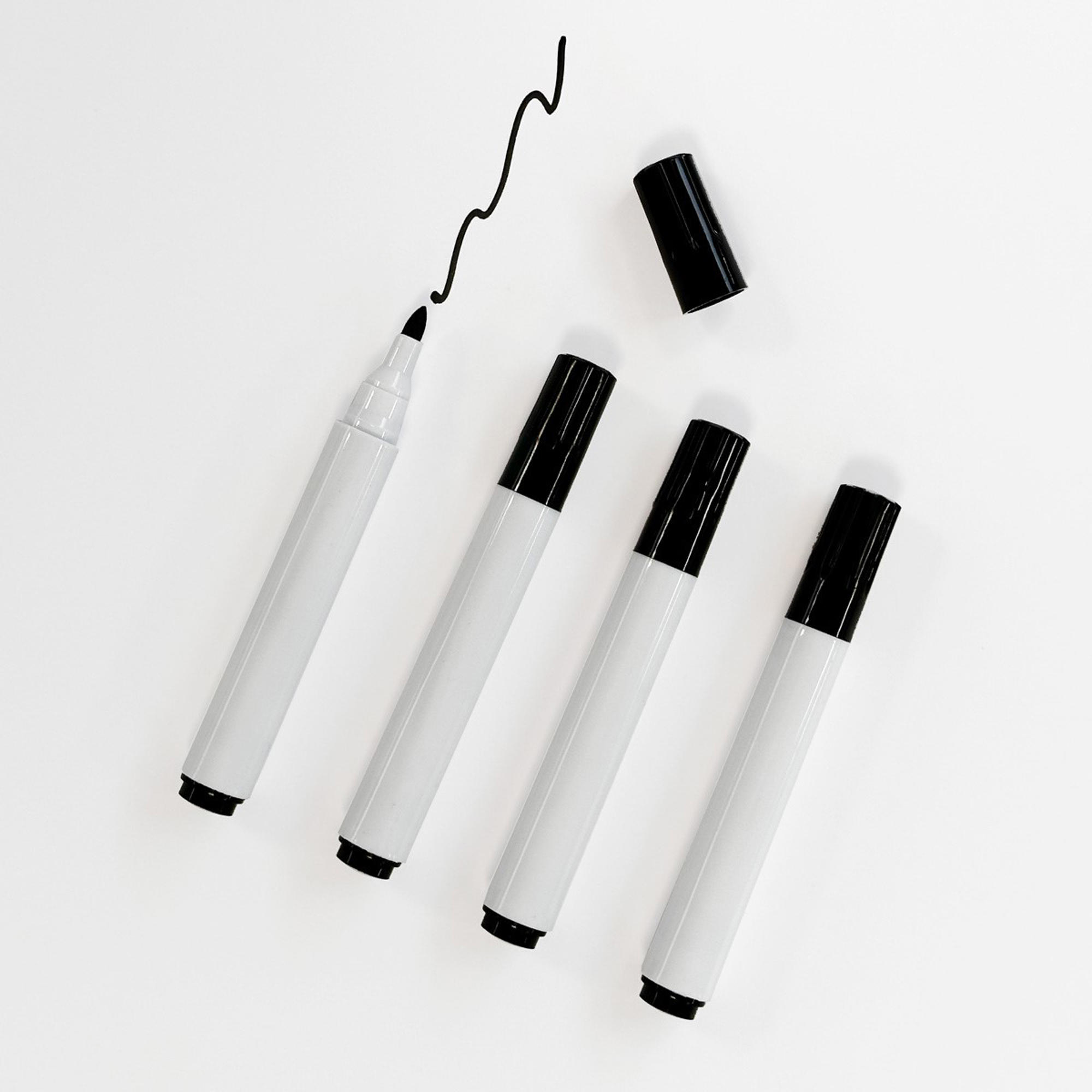 Whiteboardtusser 4 stk. sort