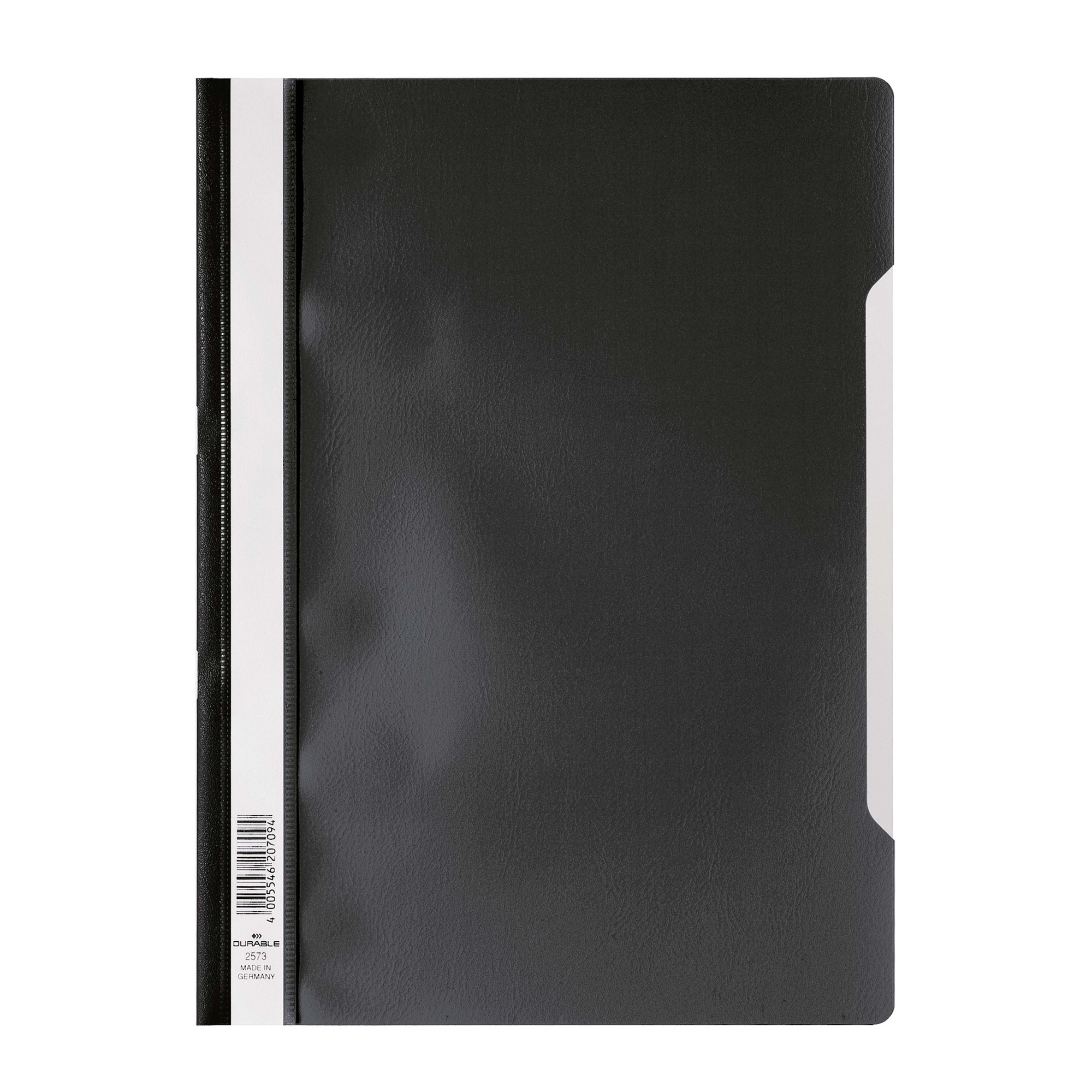 Kvalitetsmappe Clear View Folder A4, Sort