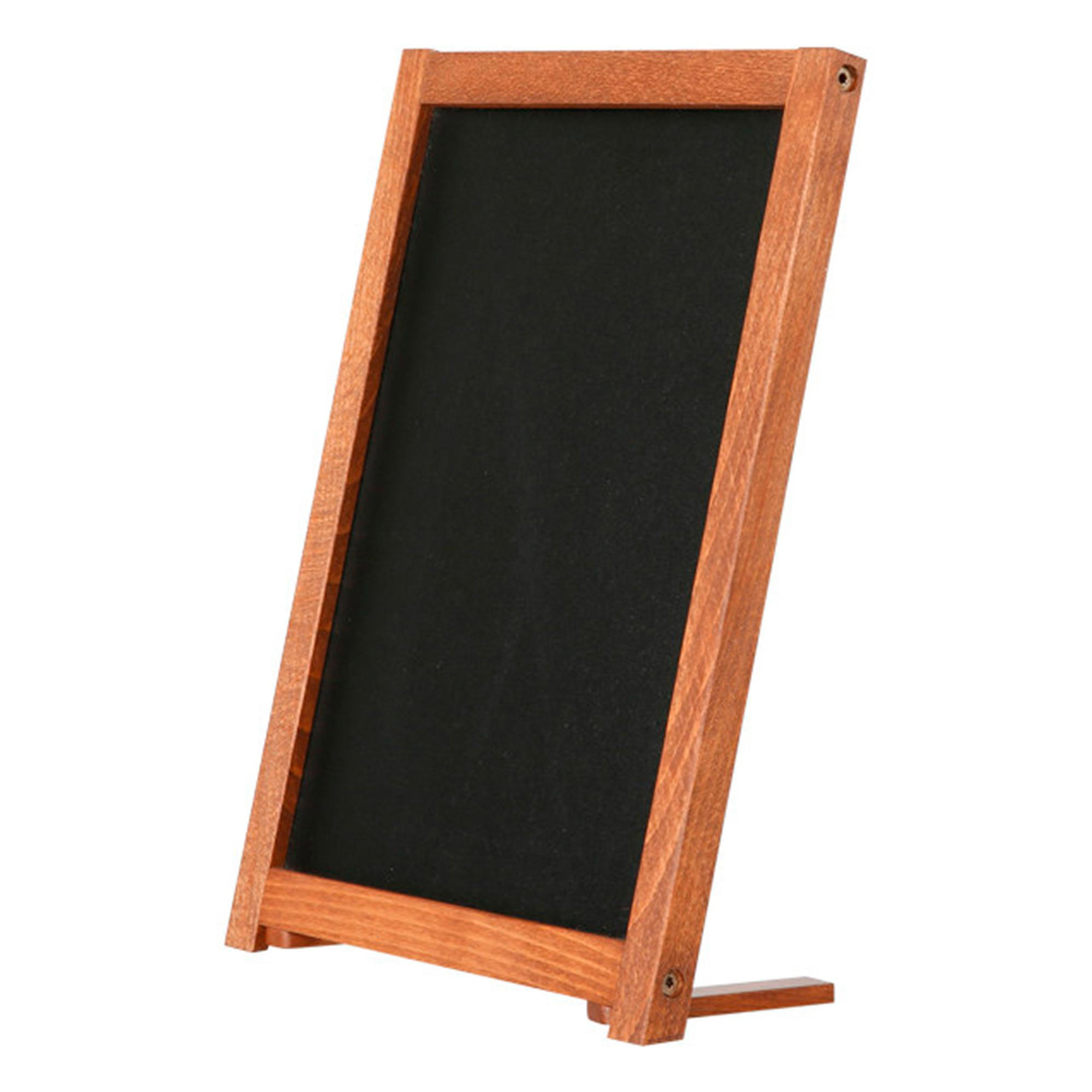 Kridttavle bord 21,6x27,9 cm, mørk træ