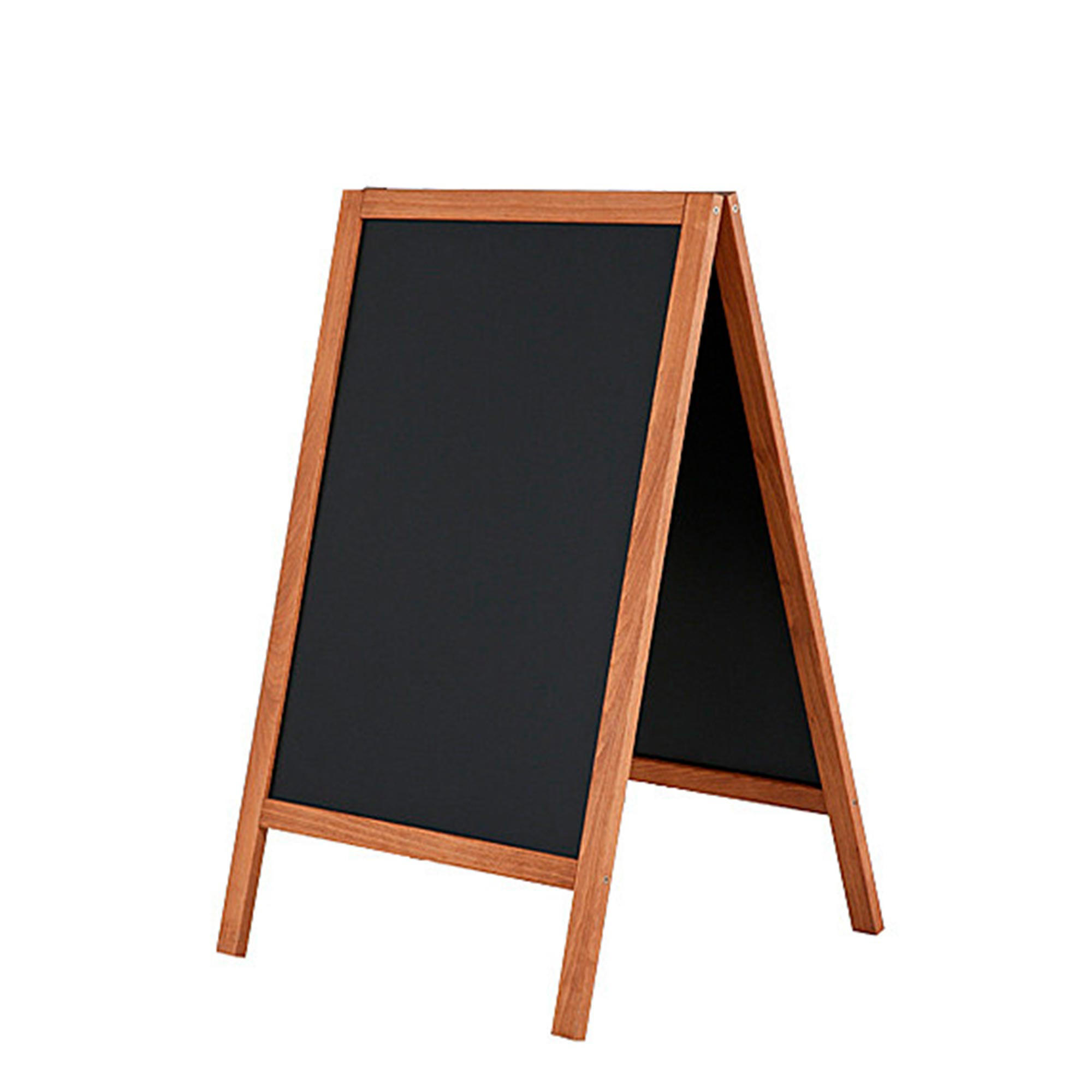 Kridttavle A-skilt 45x68 cm, mørk træ