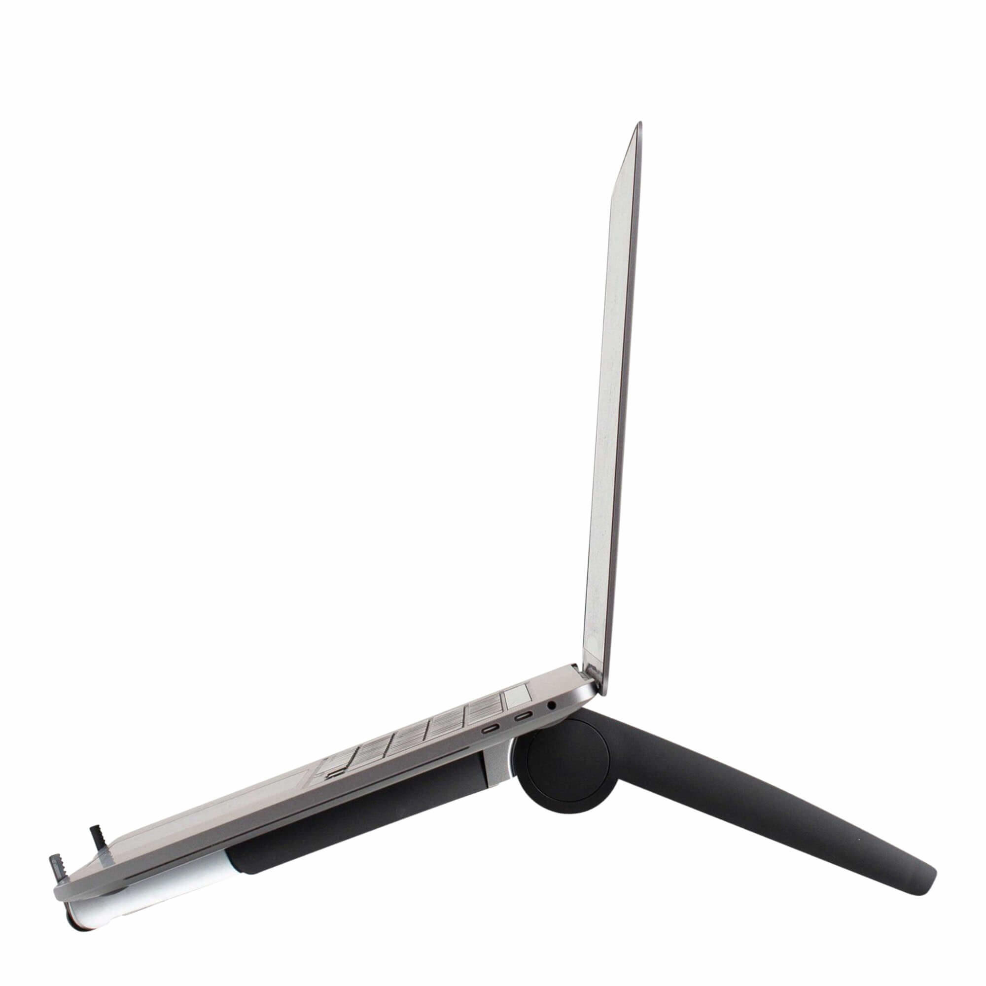 Aerial laptop stand, metal/ABS