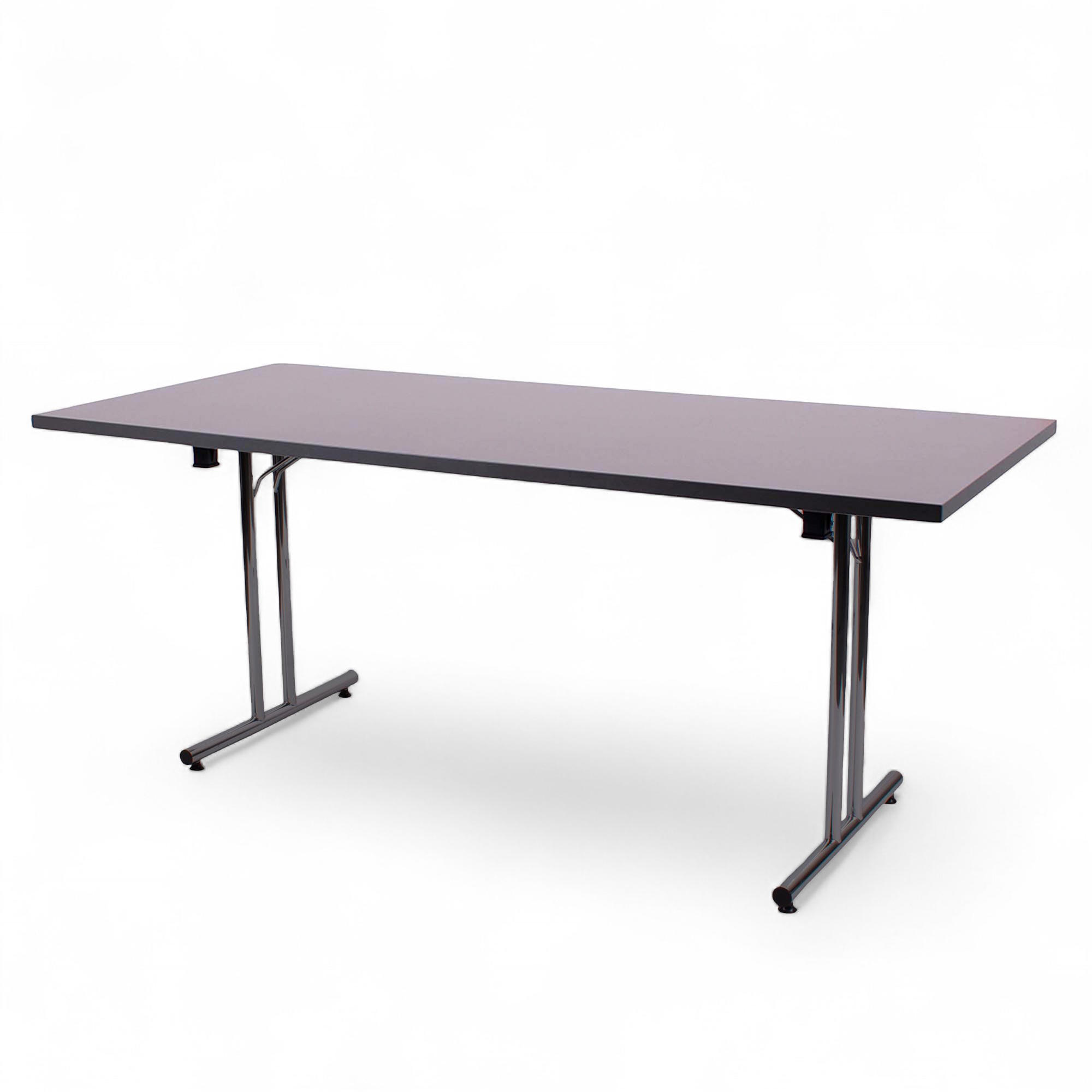 Klapbord Stabelfix Lux II 80x180, sort stel, Antracit