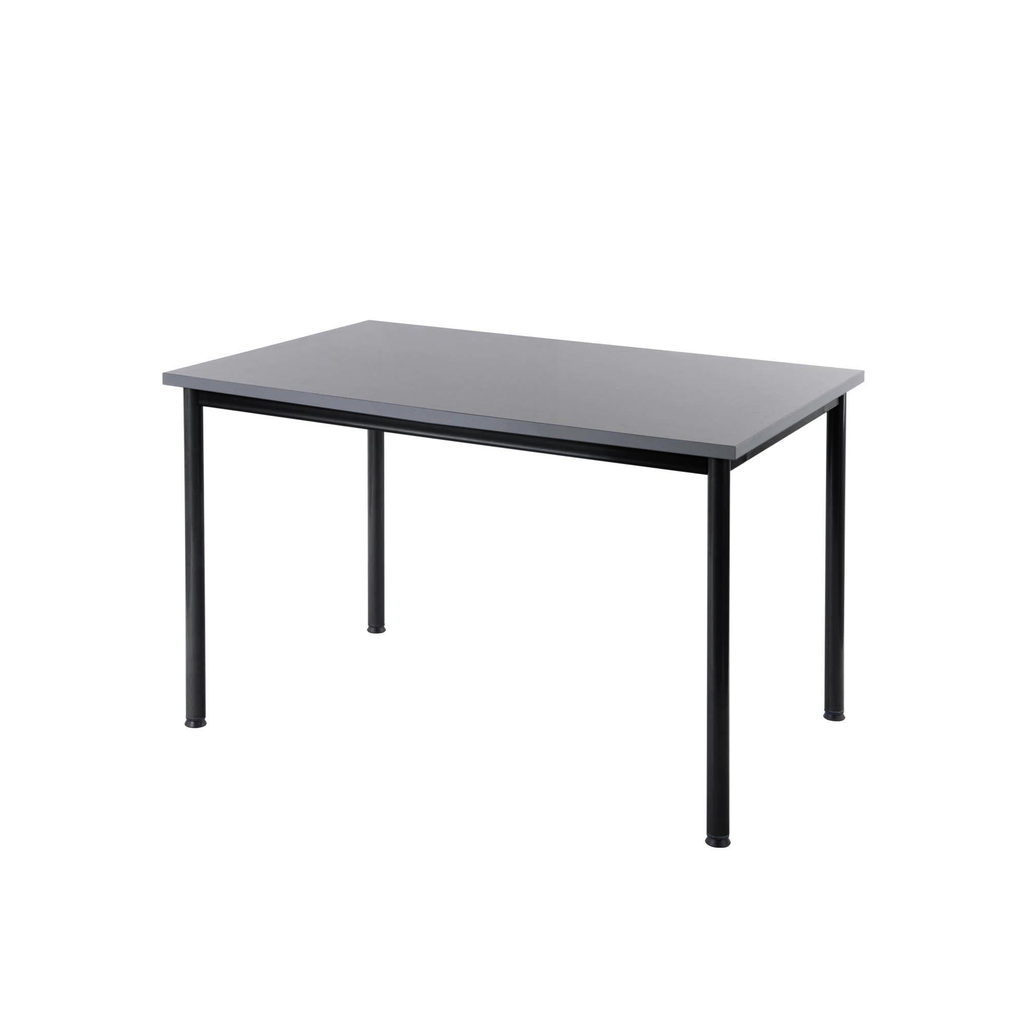 Kantinebord Oporto Base 80x120, sort stel , Antracit