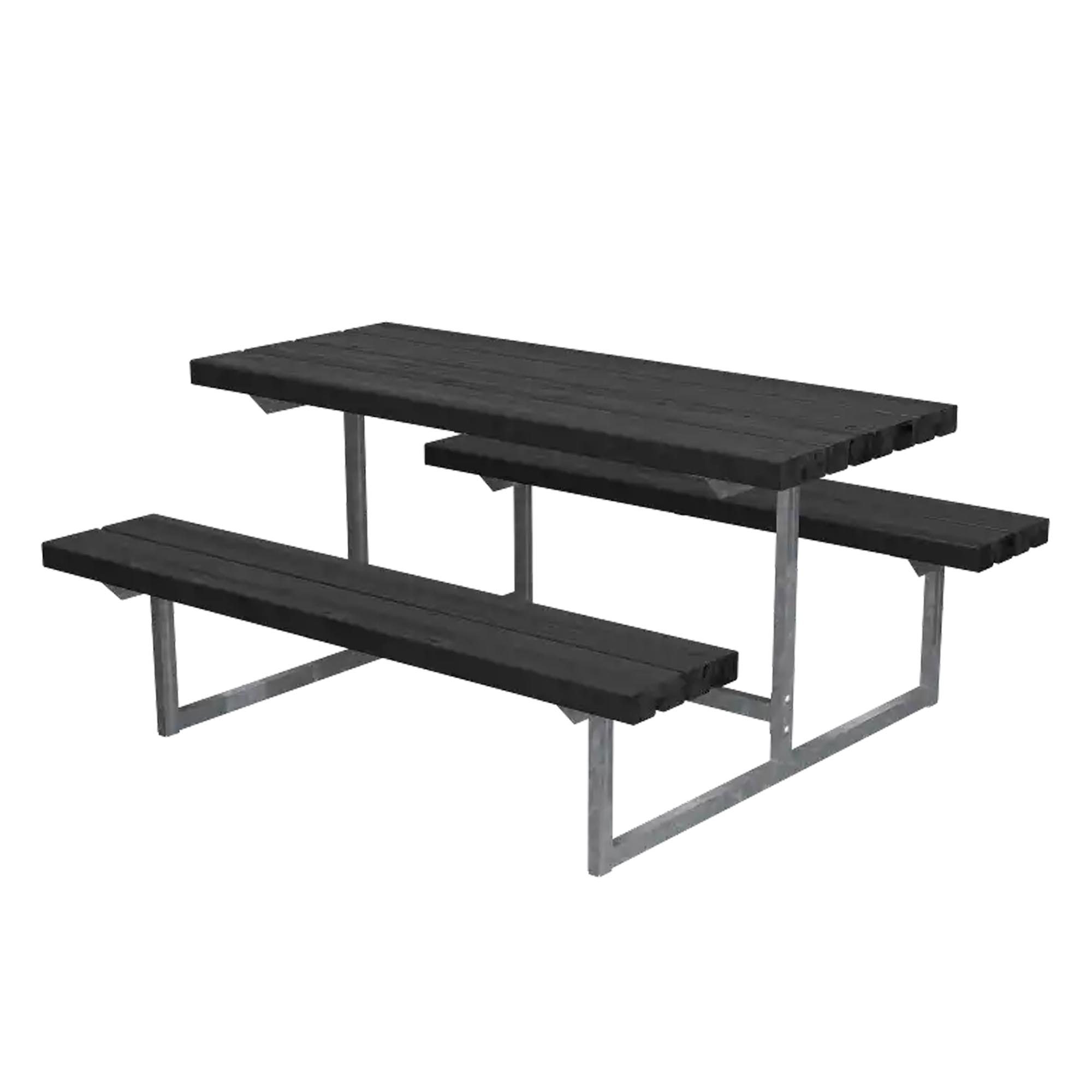 Basic Junior bord bænkesæt 118 cm, sort