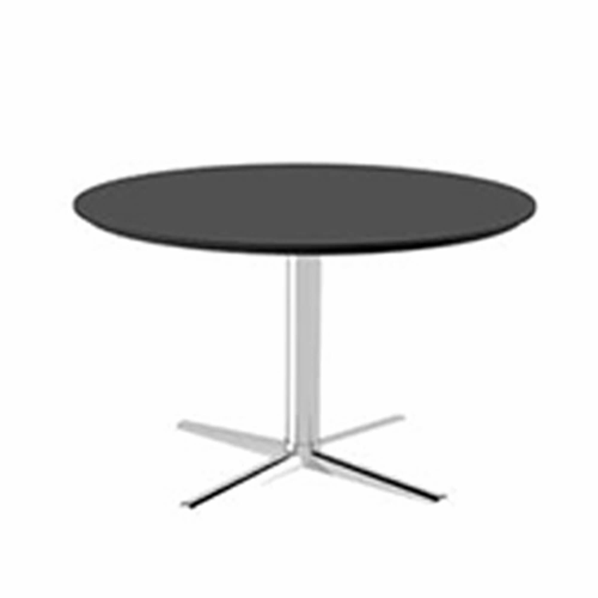 Sofabord Switch Ø90 cm, blankt stel, Antracit