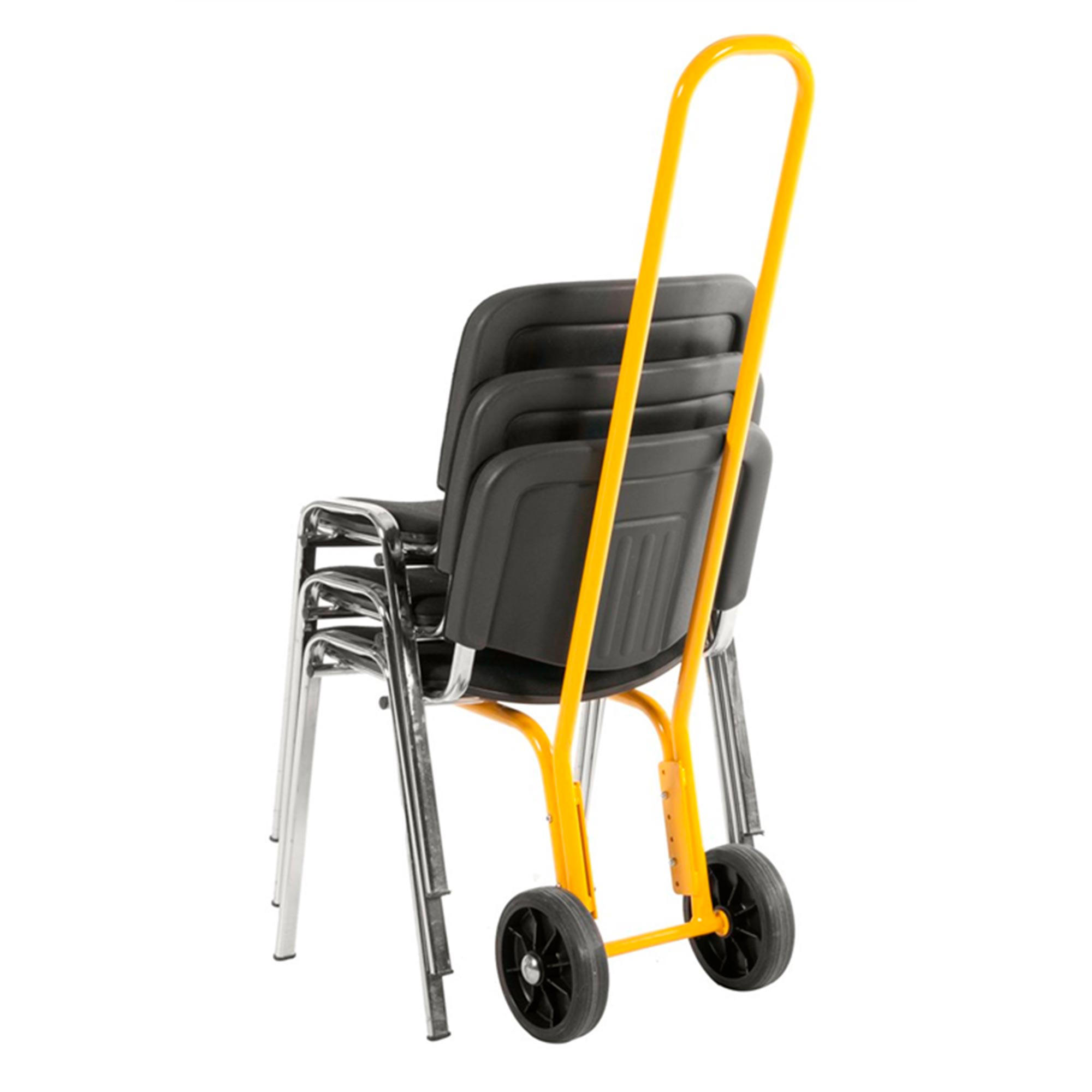 Stolevogn 75 kg indstillelig, Gul