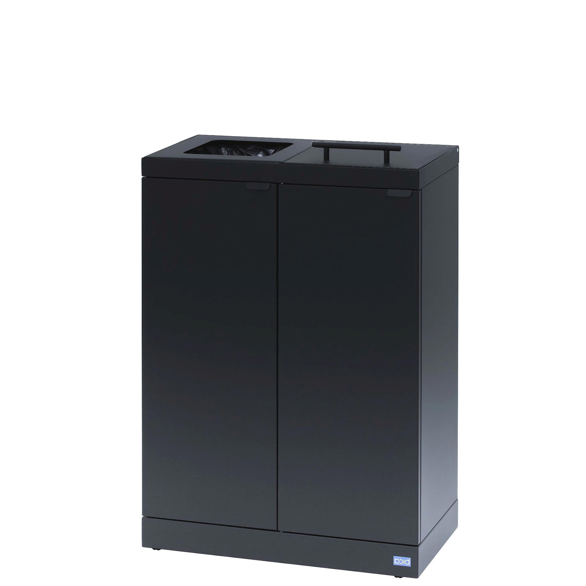 Affaldsstation m. Låg til Sortering - 2 Beholdere | 130 L