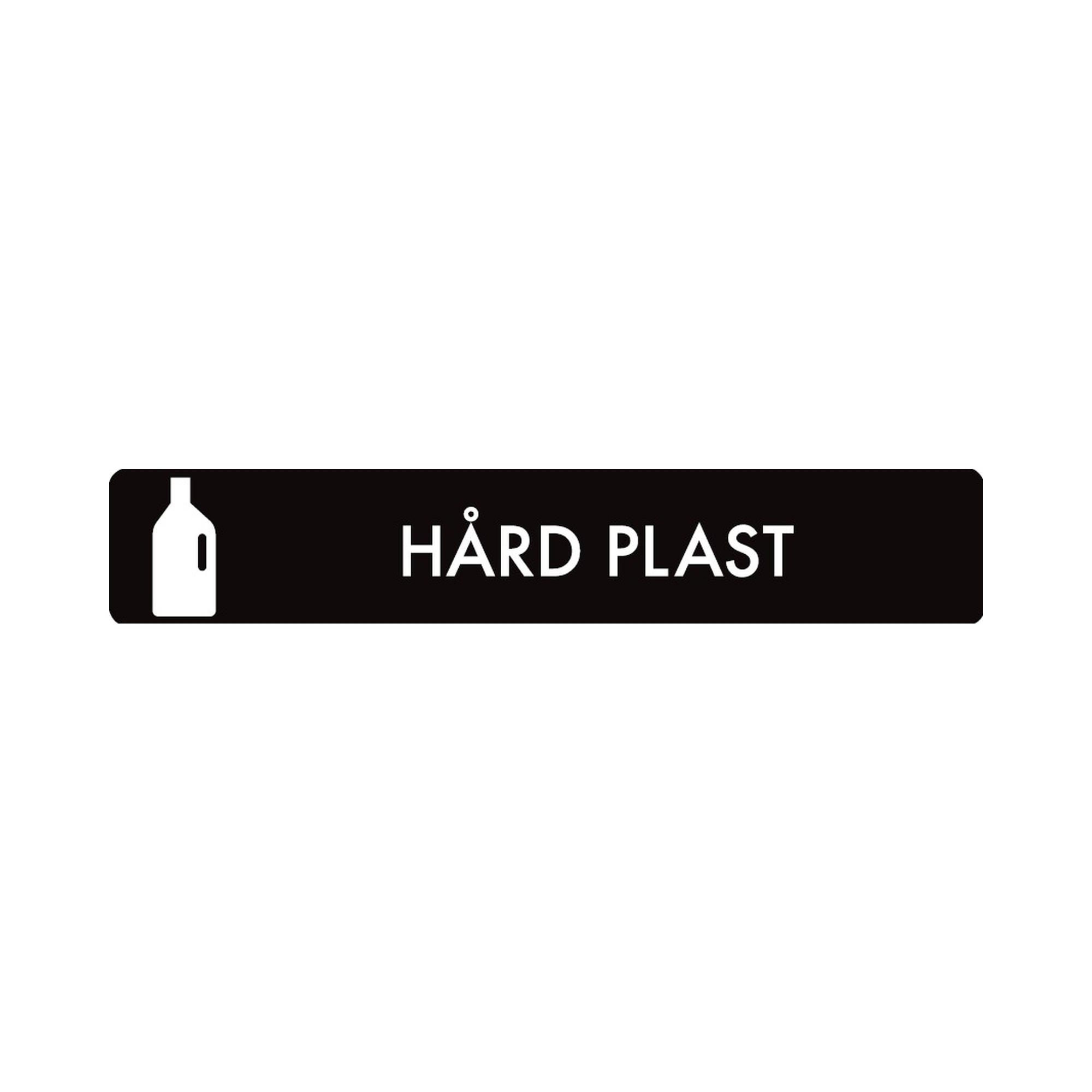 Pictogram 'HÅRD PLAST'