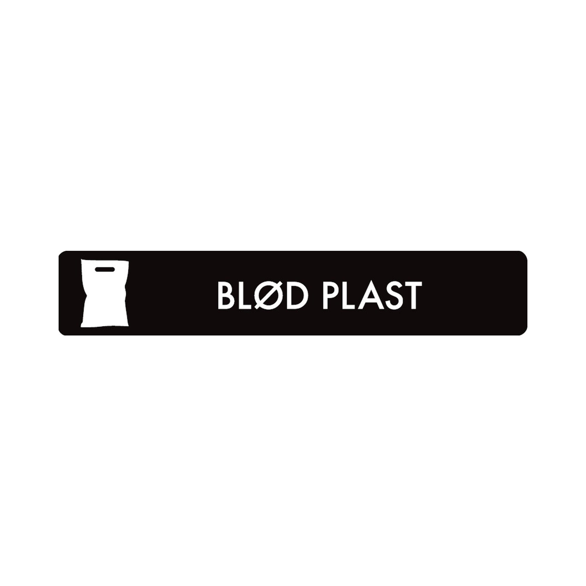 Pictogram 'BLØD PLAST'