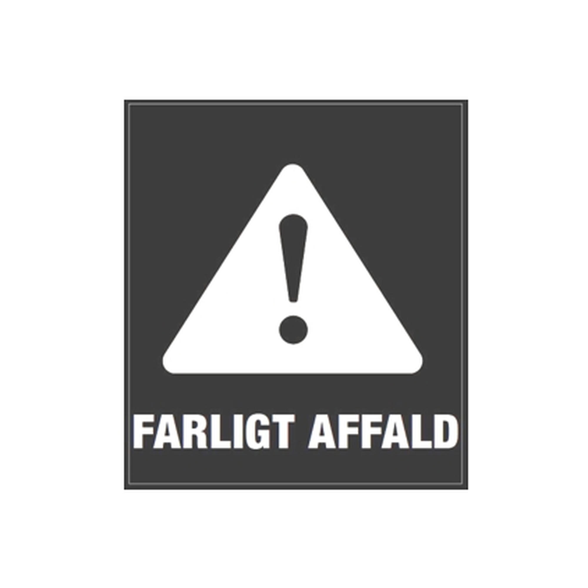 Pictogram 'FARLIGT AFFALD'