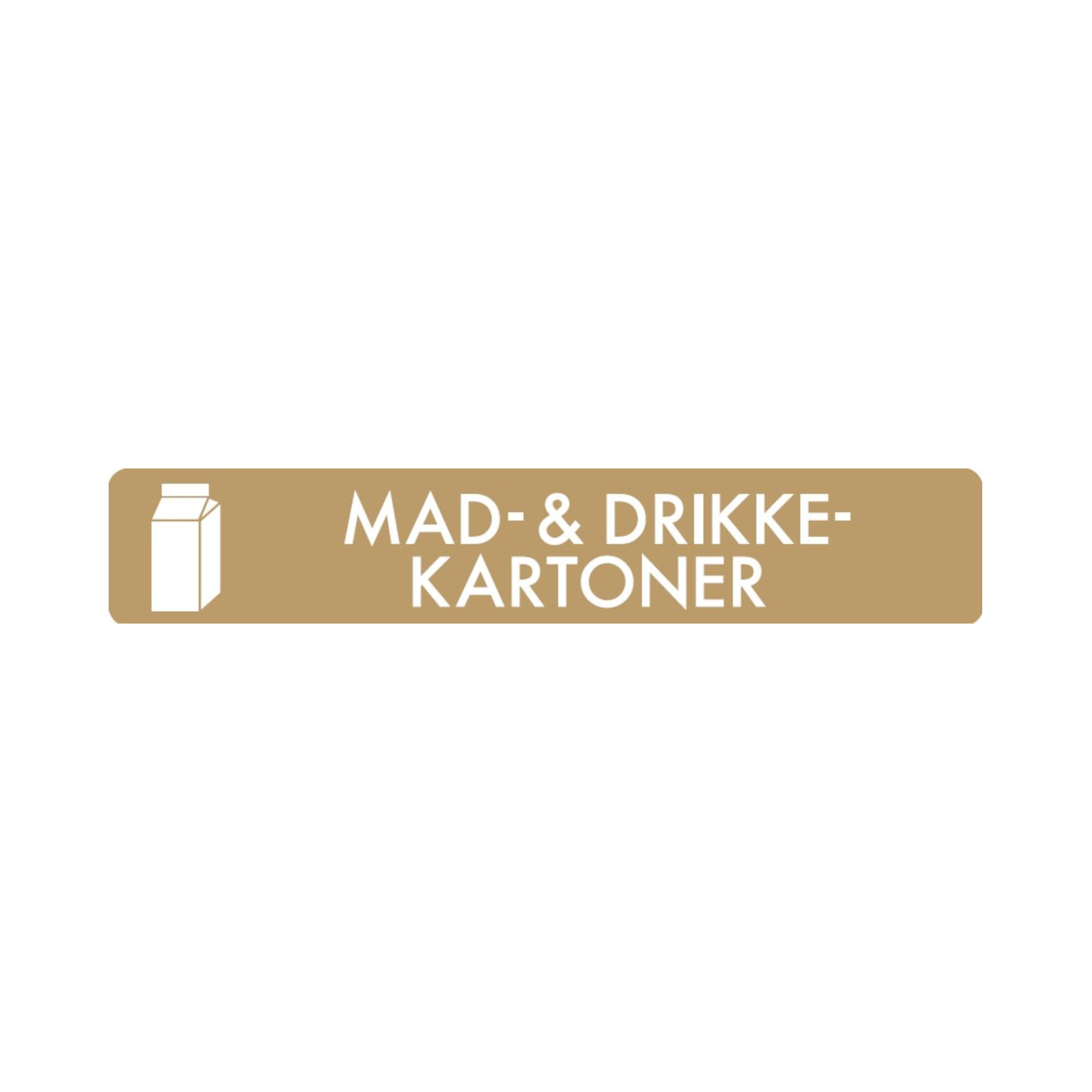 Pictogram 'MAD & DRIKKE KARTONER'