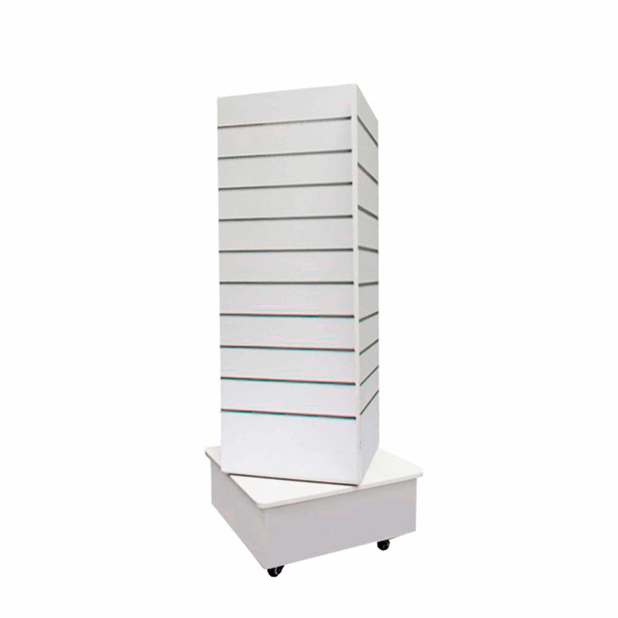 Salgsdisplay 60x60xH145 cm, Premium, hvid