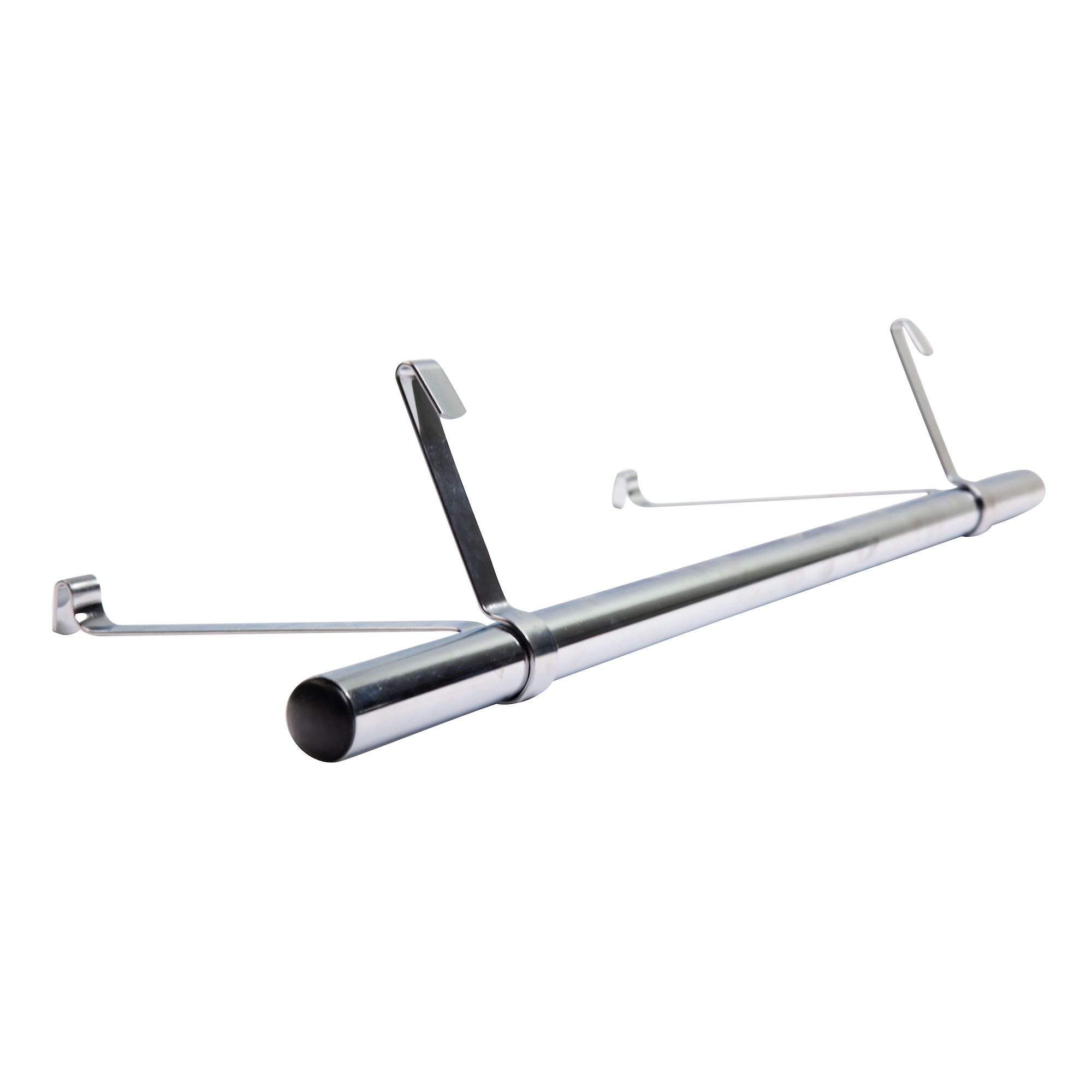 Bøjlestang 121 cm + 2 ophæng, blank finish