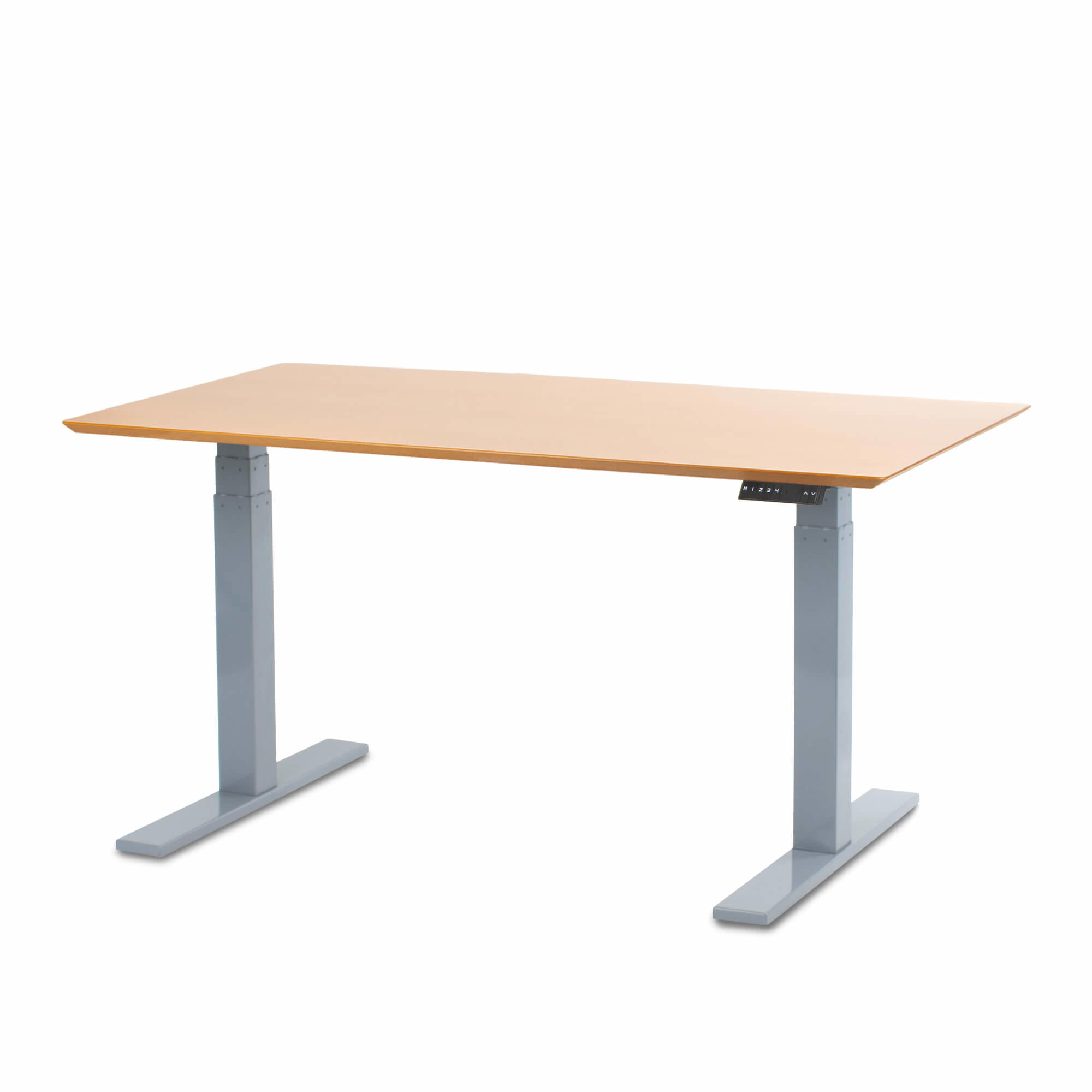 Hæve sænkebord Corporate 80x160, Bøg