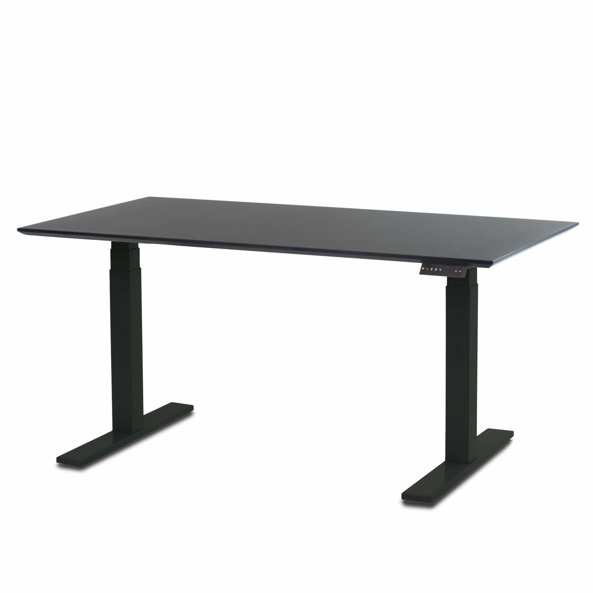 Elite Hæve sænkebord 100x200 cm | 10 Års Garanti | 2 motorer & 3 leddet, Sort stel