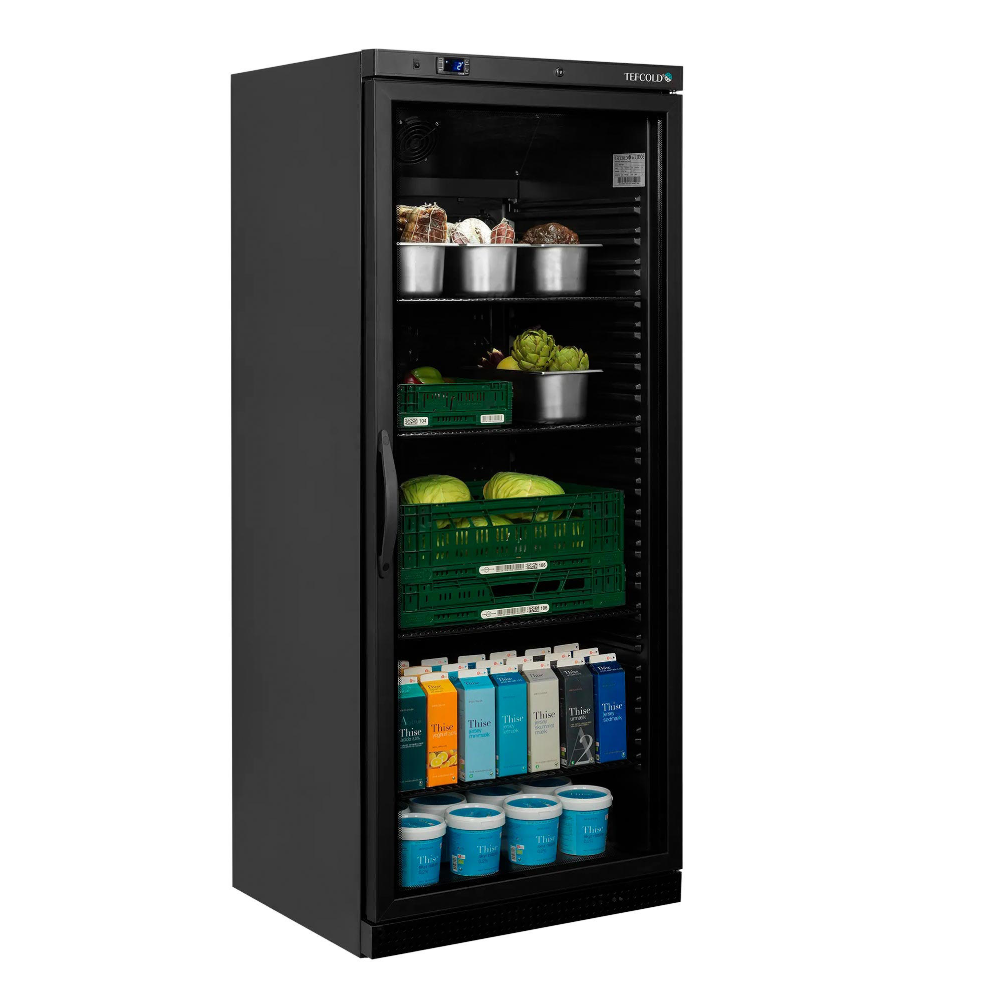 Display køleskab Tefcold UR600BG, sort