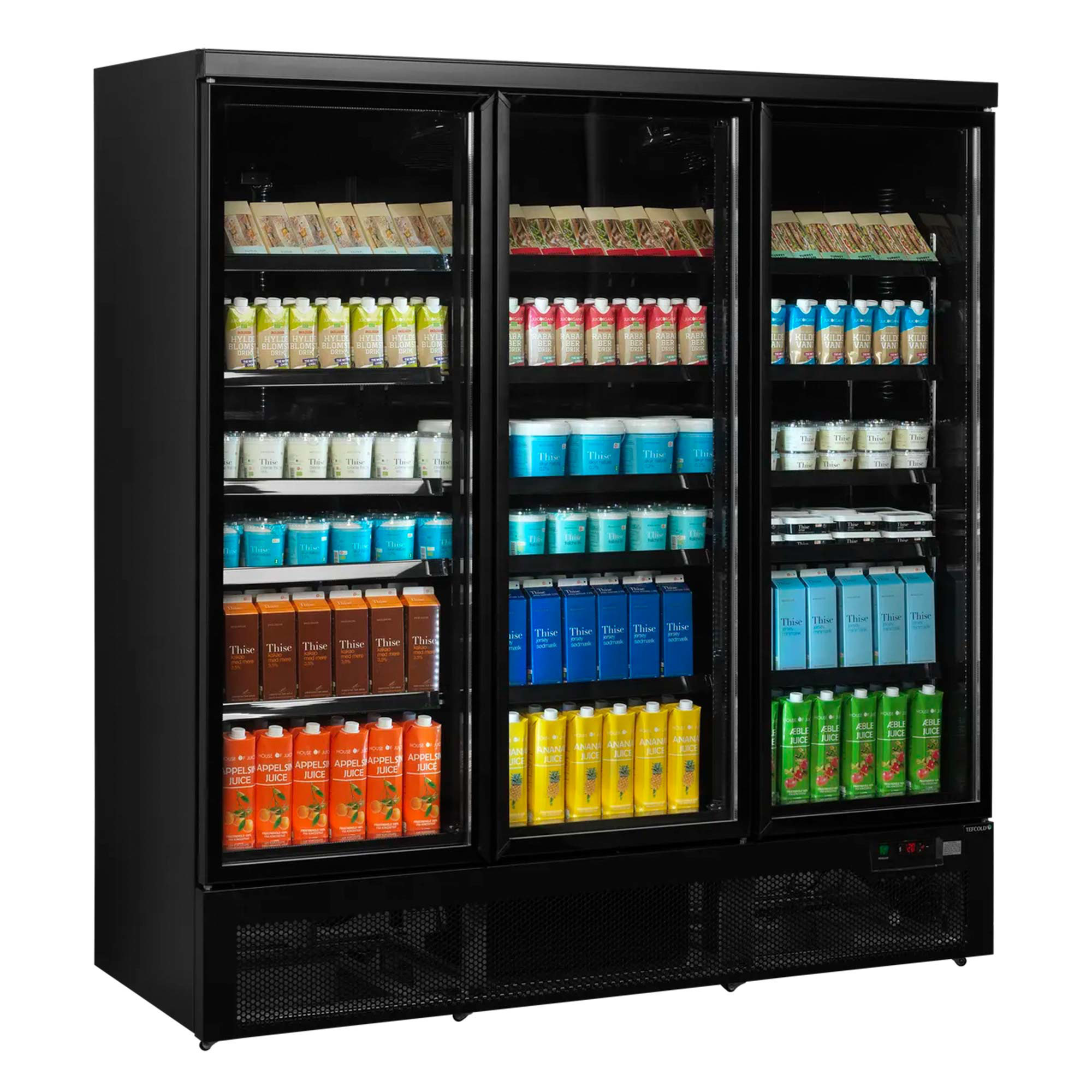 Display køleskab Tefcold Atom Maxi C3DBB, sort