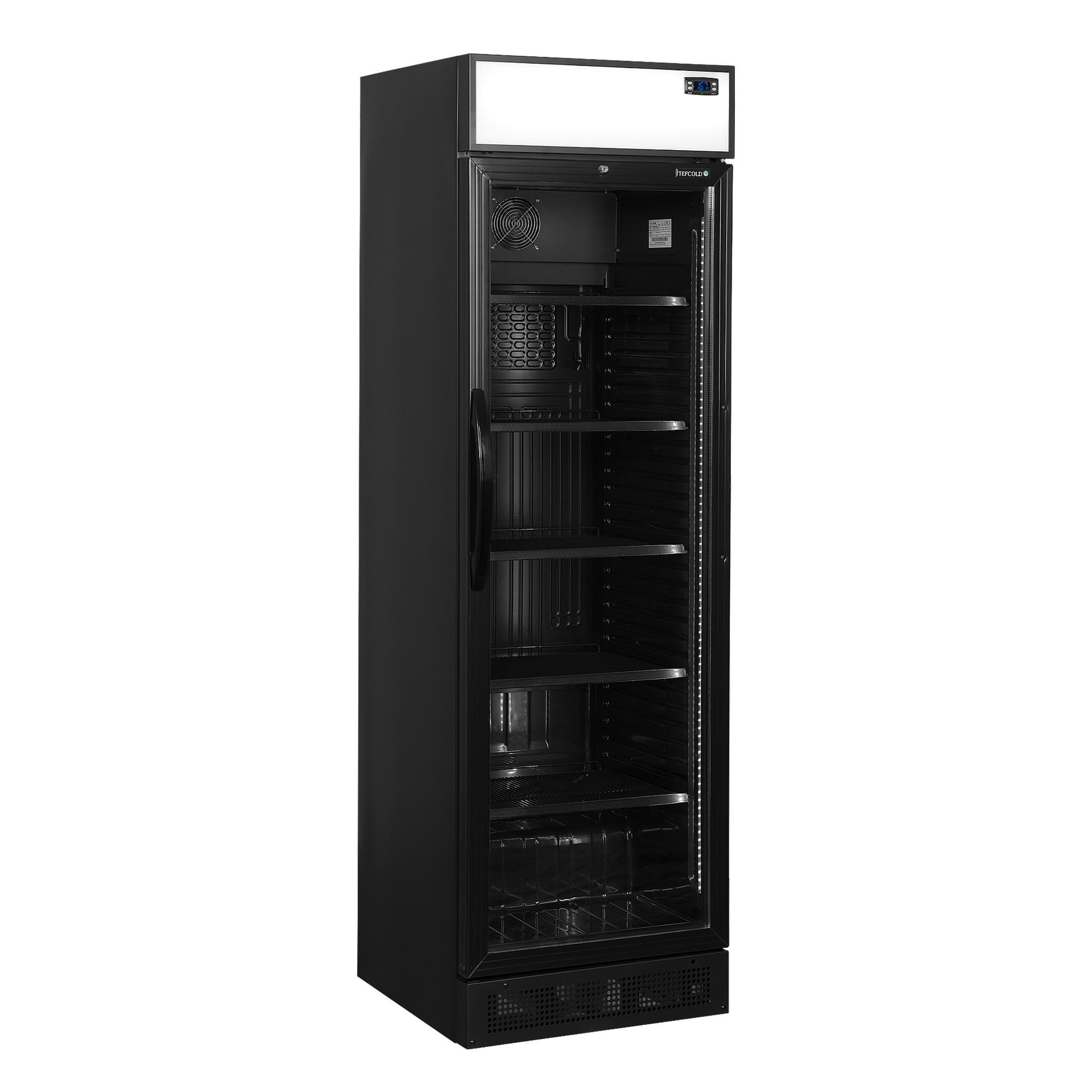 Display køleskab Tefcold CEV435CP, sort