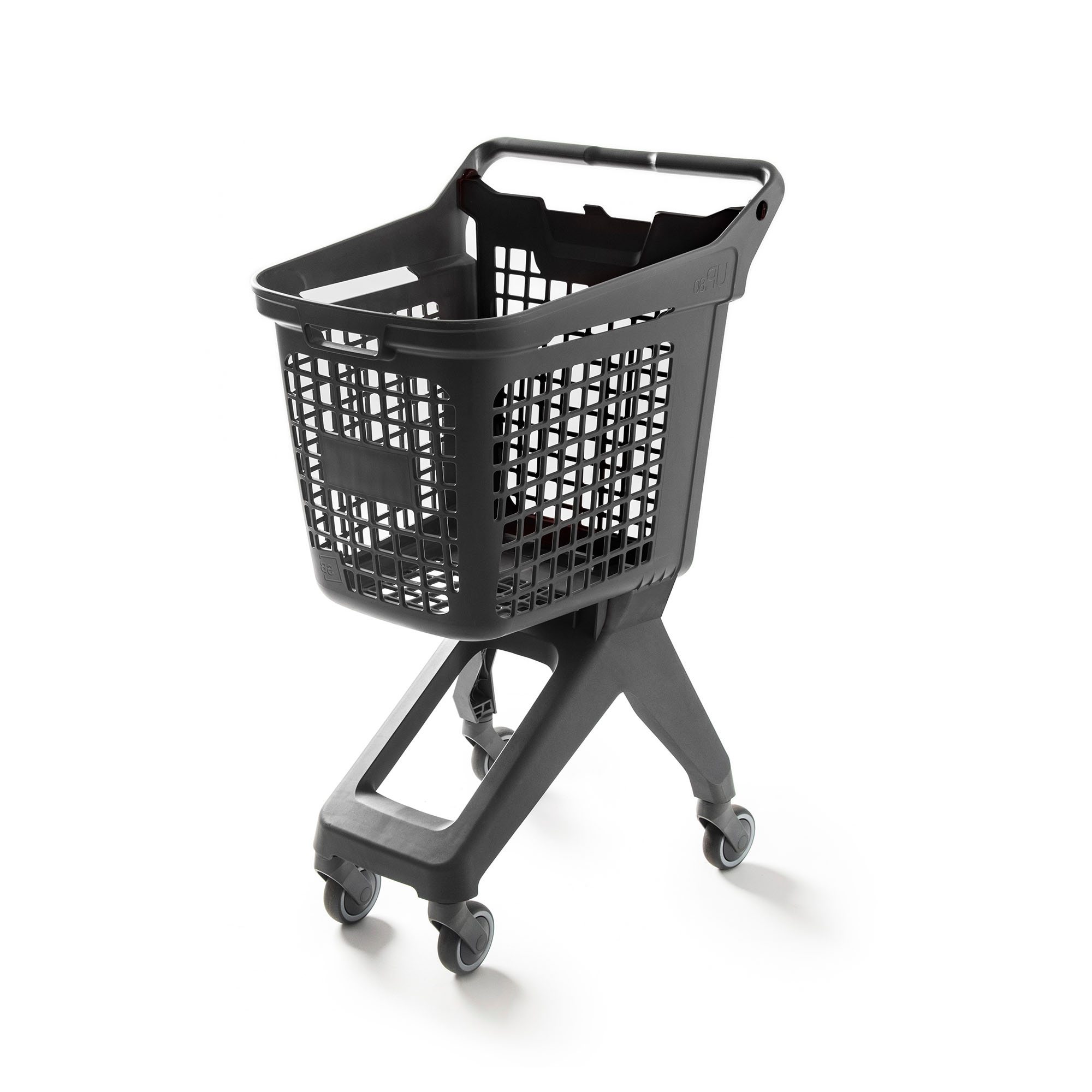 Indkøbsvogn med hjul | 80 liter | Plast - Flere farver