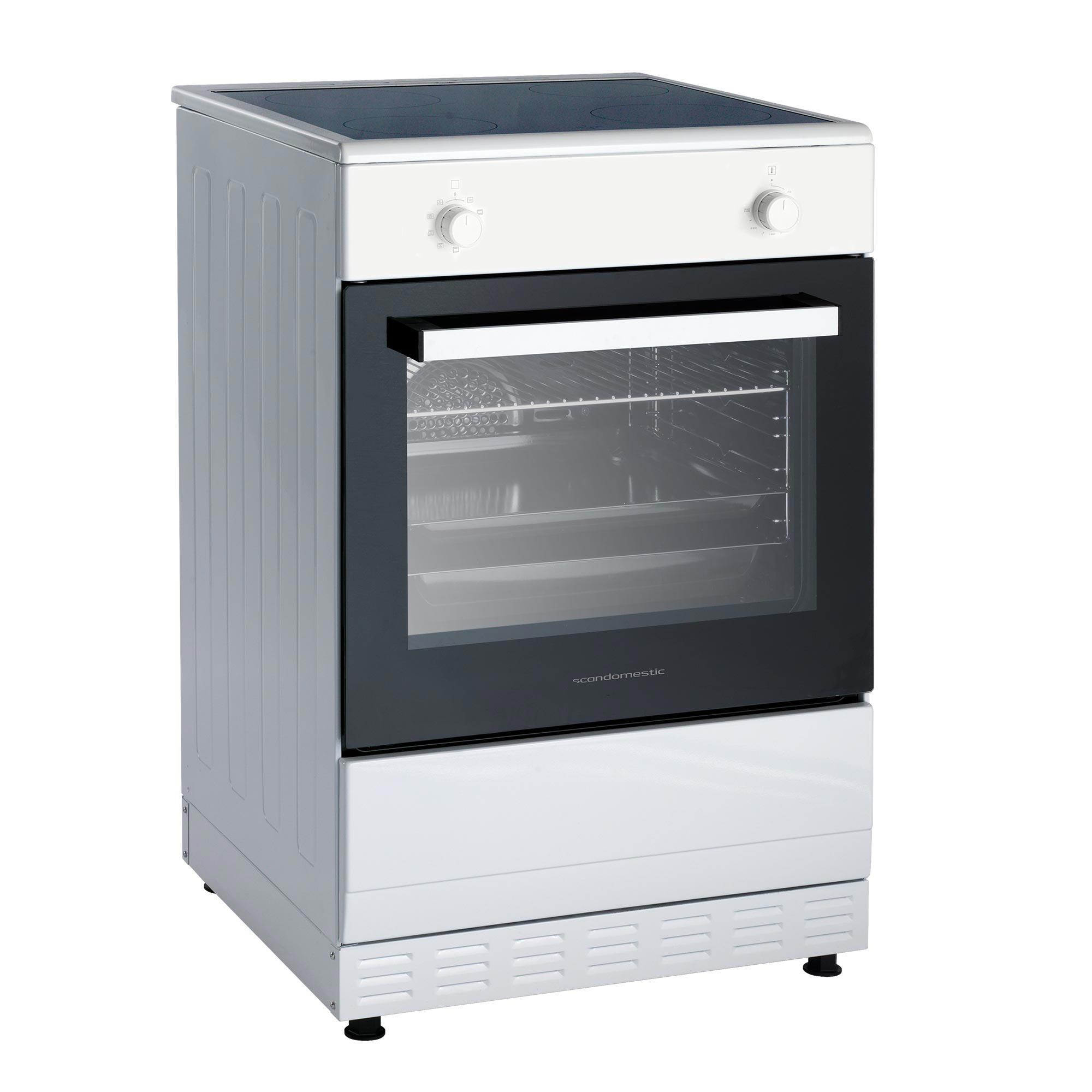 Induktionskomfur Komfur Scandomestic FCI900W, hvid