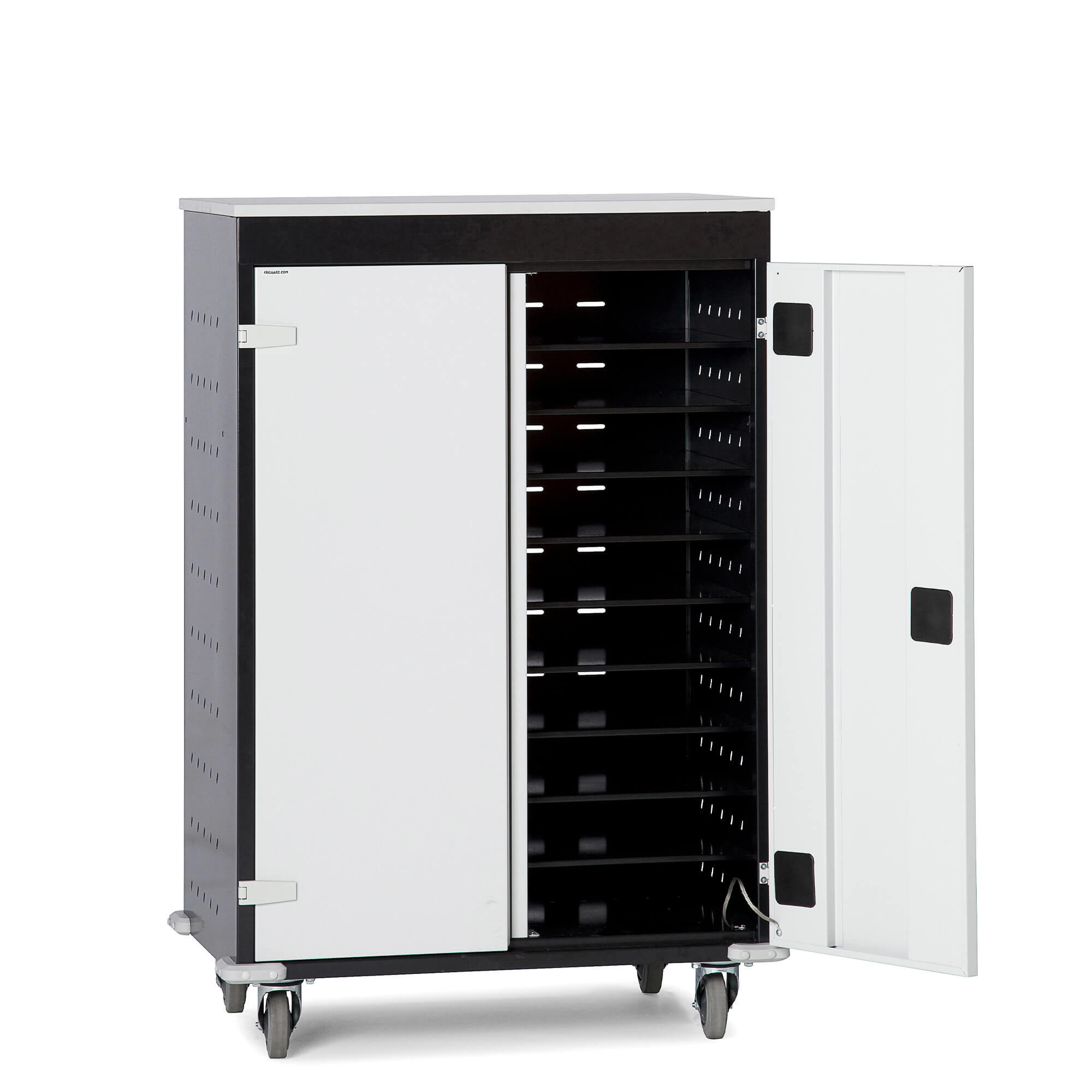 PC-vogn 20 rum med opladning, sort/grå
