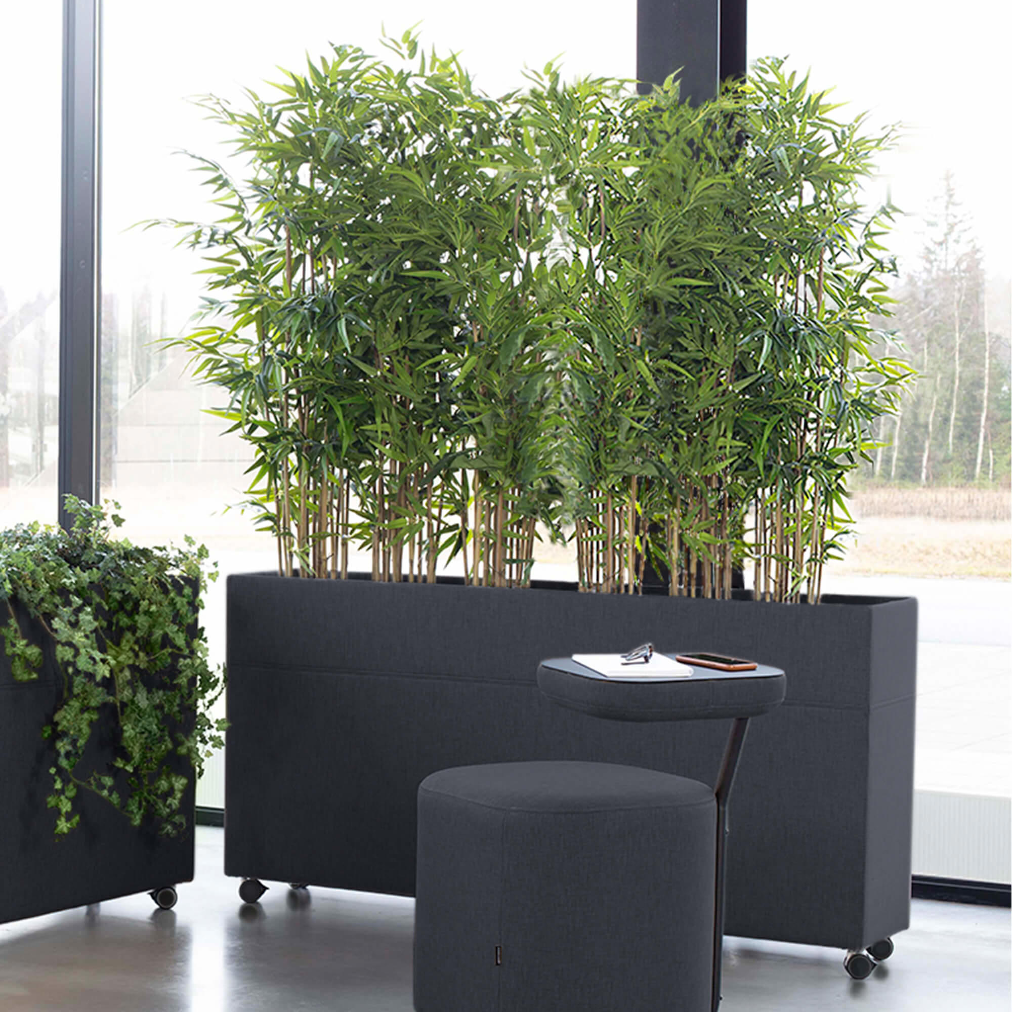 Akustik rumdeler Plant Divider A5 inkl. planter, Antracit