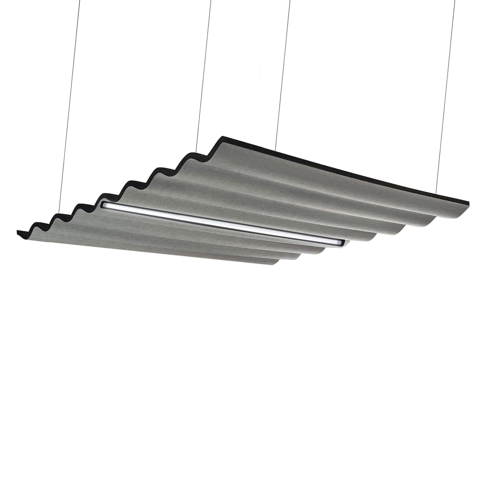 Akustiklampe Scala Ceiling, 160x120 cm., Grå