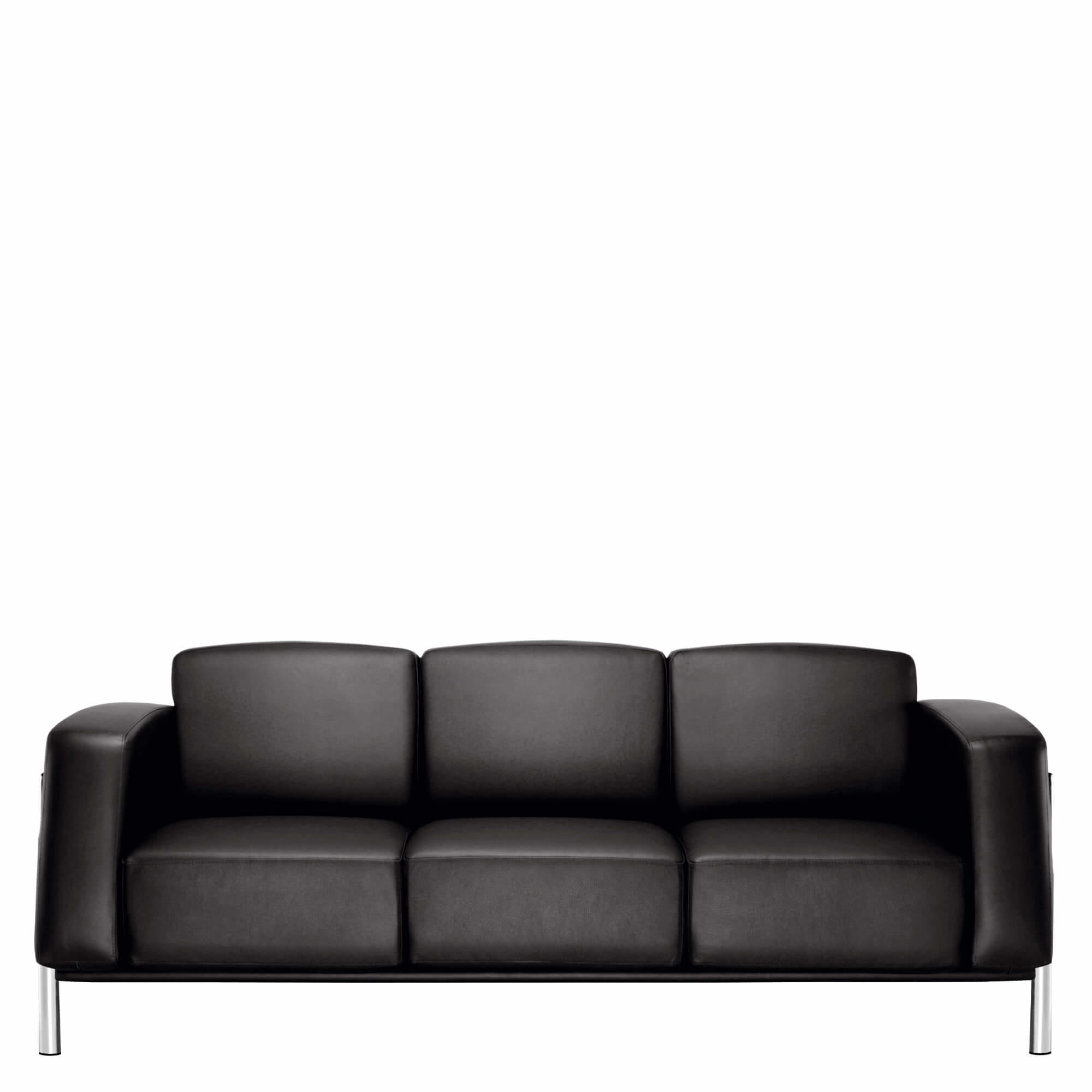 3 pers. sofa Vestland, læder sort
