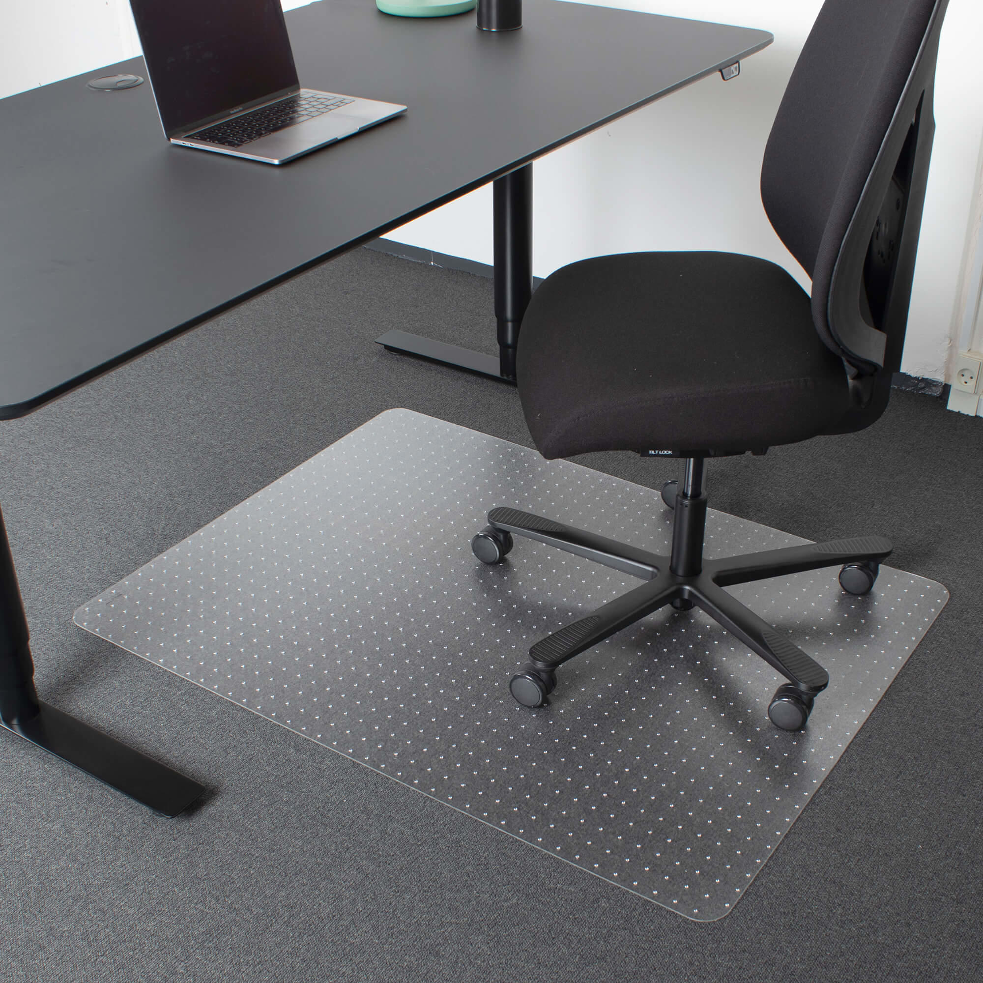 Stoleunderlag Floorlux ECO m/pigge 120x180 cm.